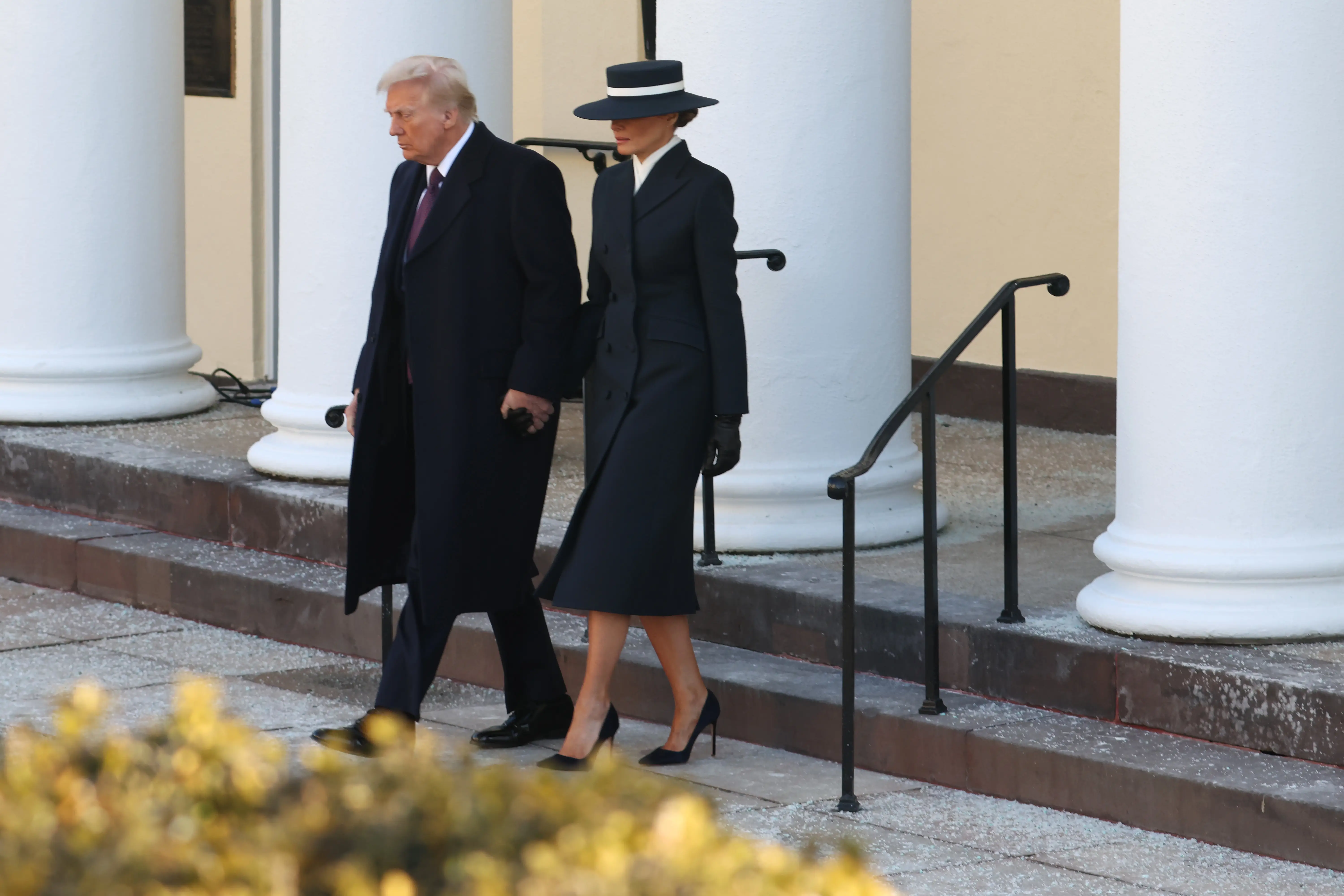 Melania Trump and Donald Trump on Inauguration Day 2025.