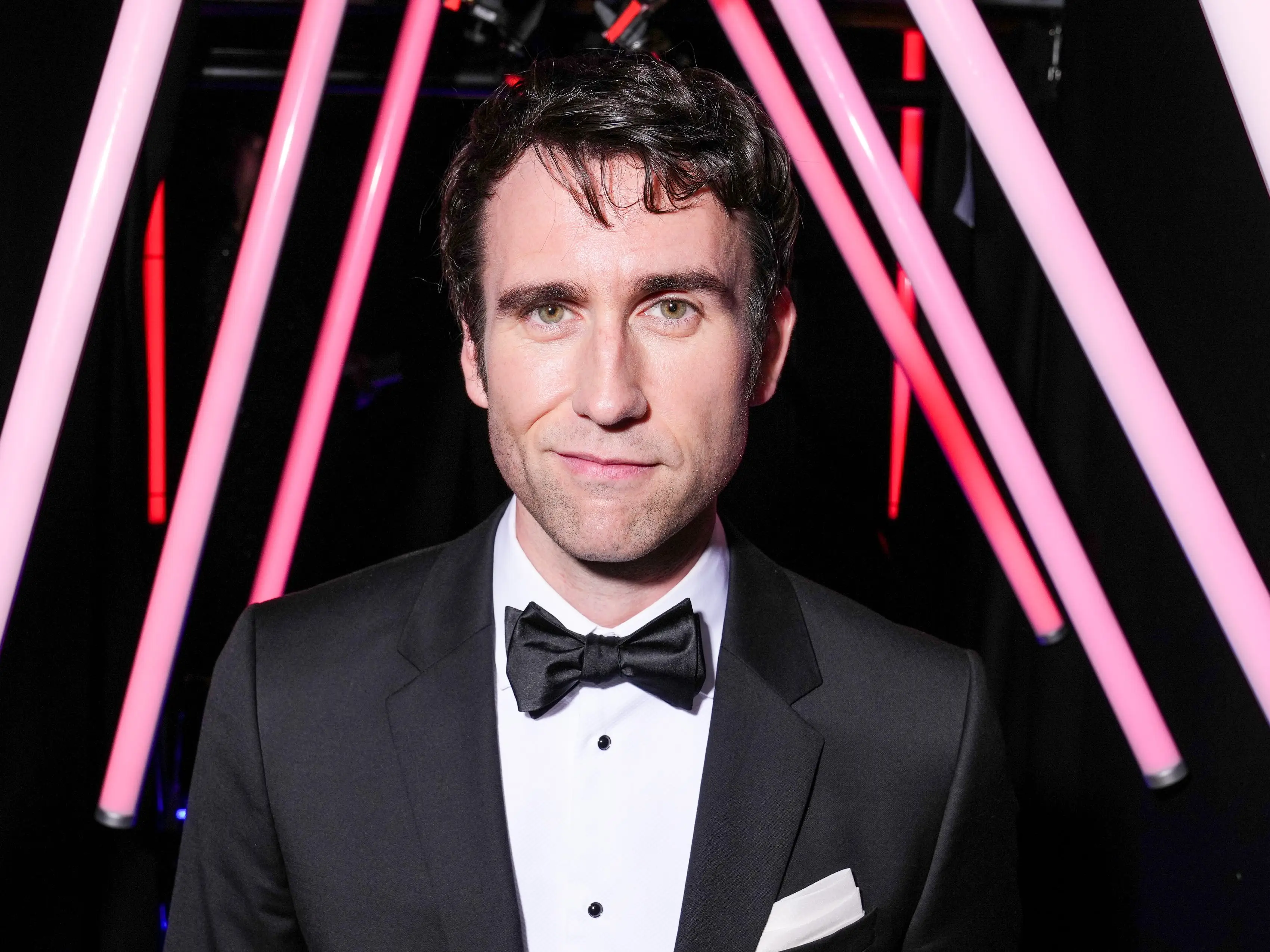 Matthew Lewis poses backstage during the BAFTA Games Awards 2025 at the Queen Elizabeth Hall on April 8, 2025 in London, United Kingdom