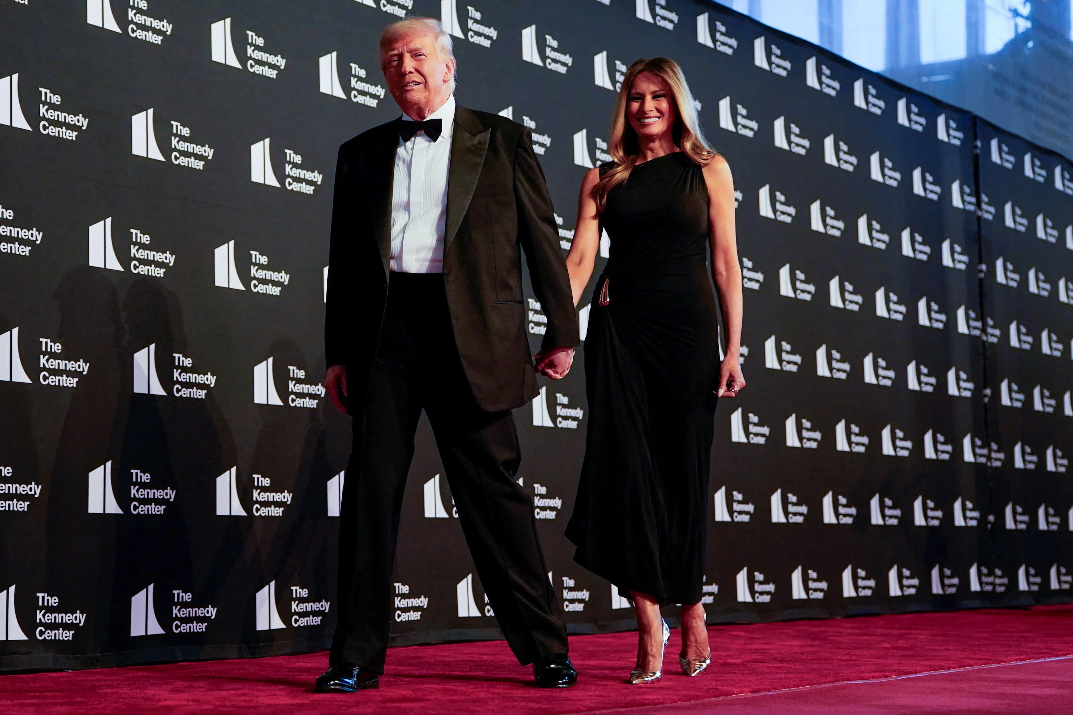 Donald Trump and Melania Trump at the Kennedy Center.