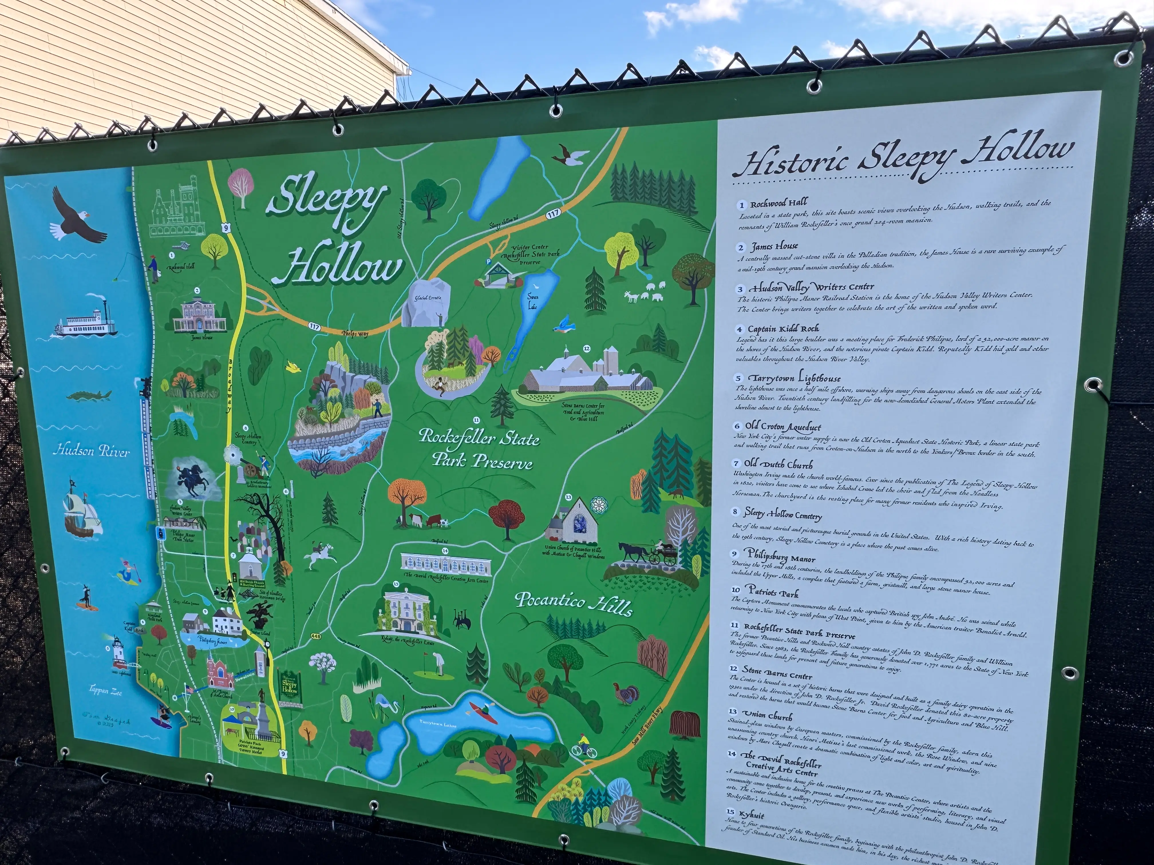 a map of sleepy hollow
