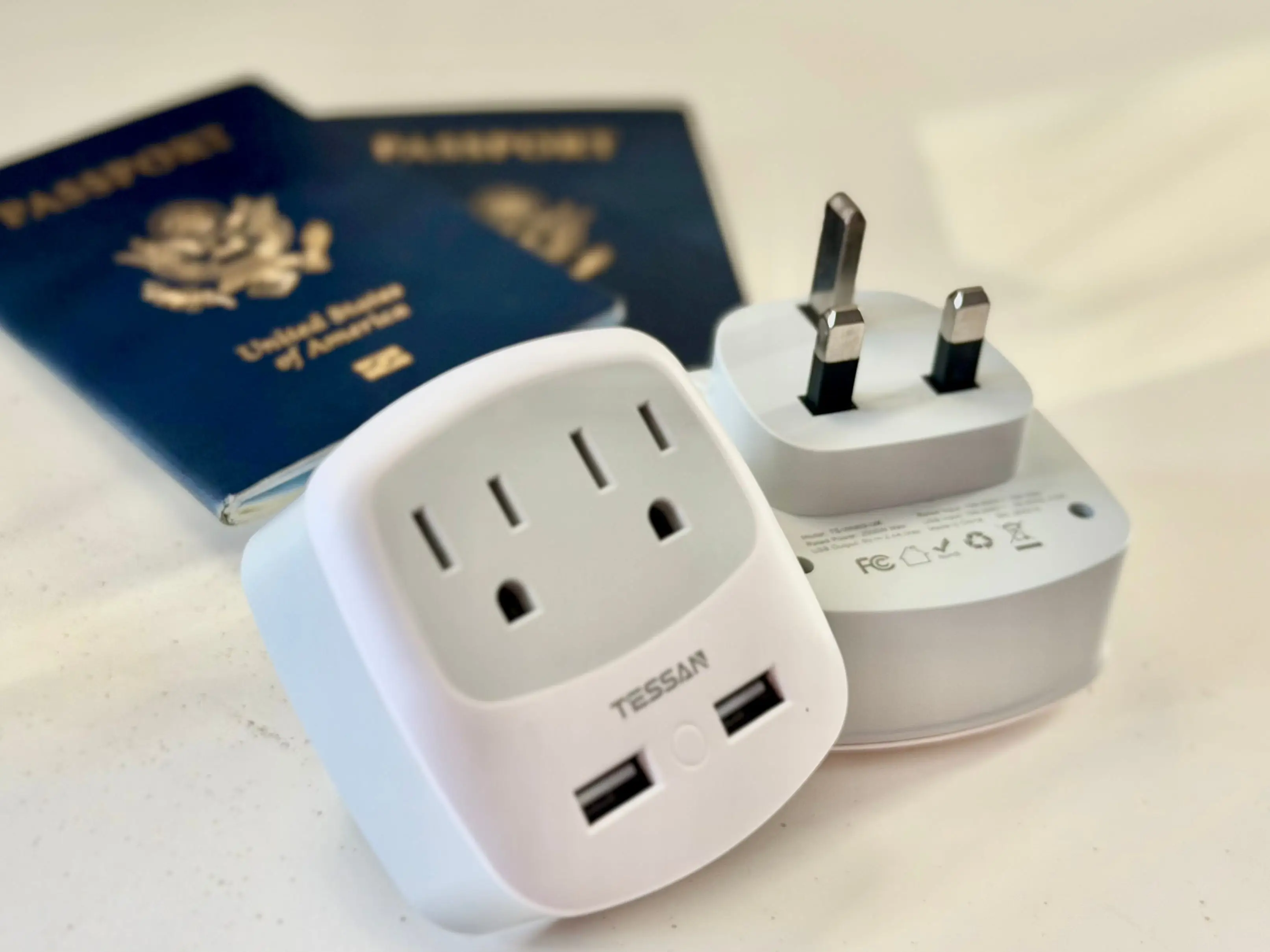 A UK power adapter.