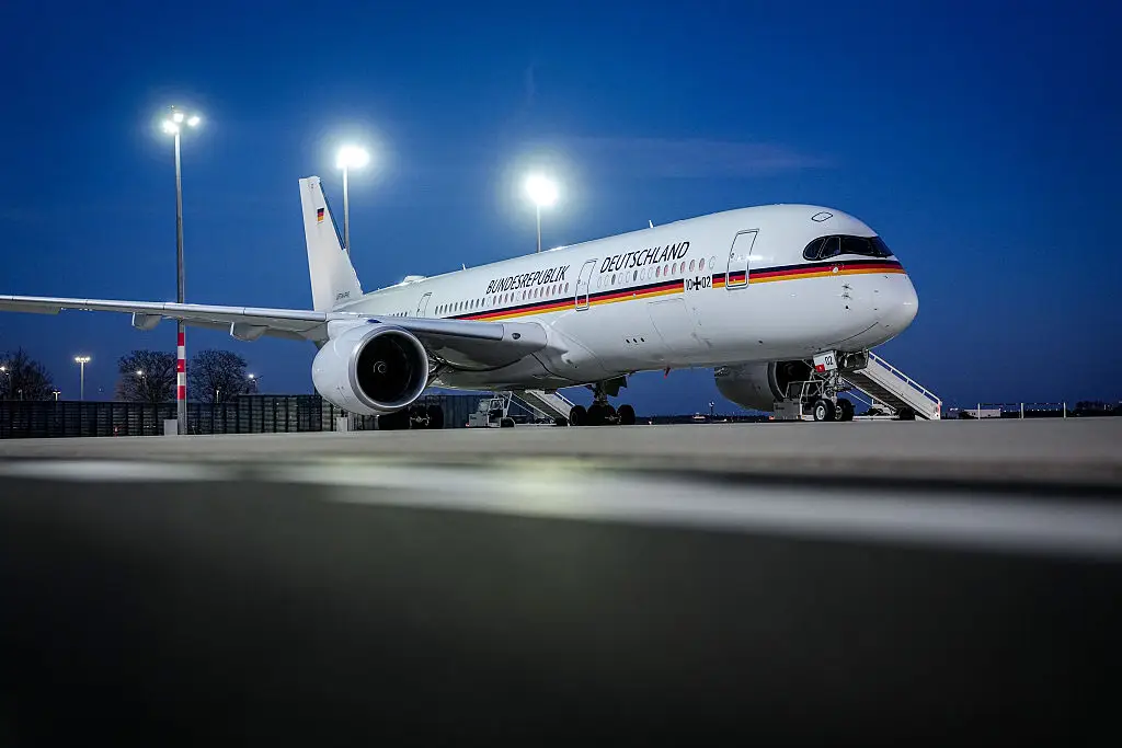 An Airbus A350 from the German Air Force