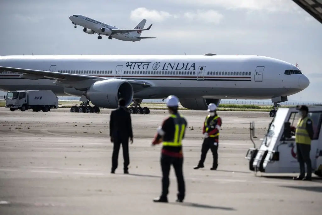 India's prime minister's plane.