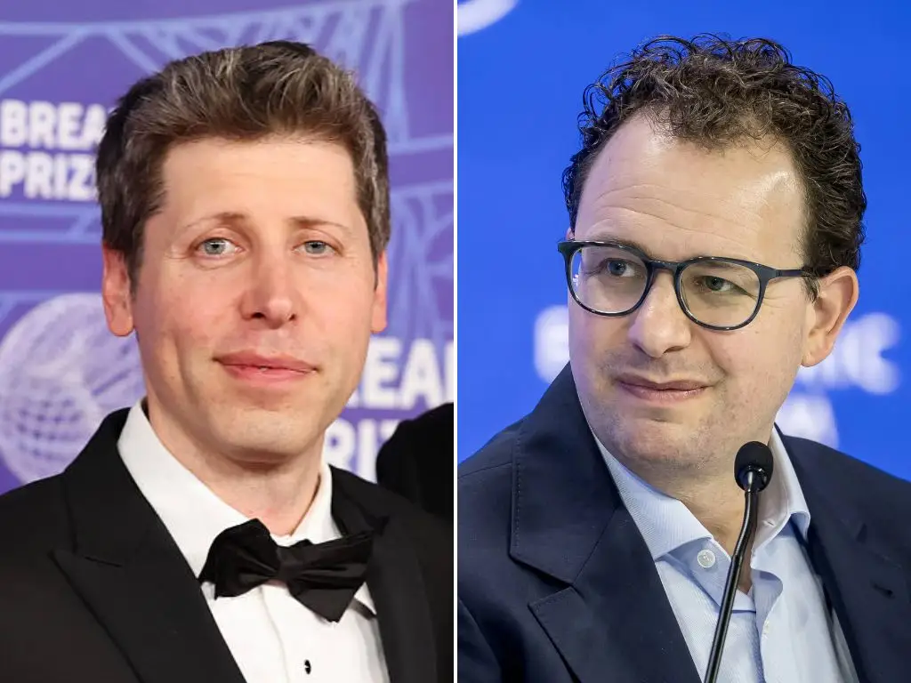Sam Altman and Dario Amodei.