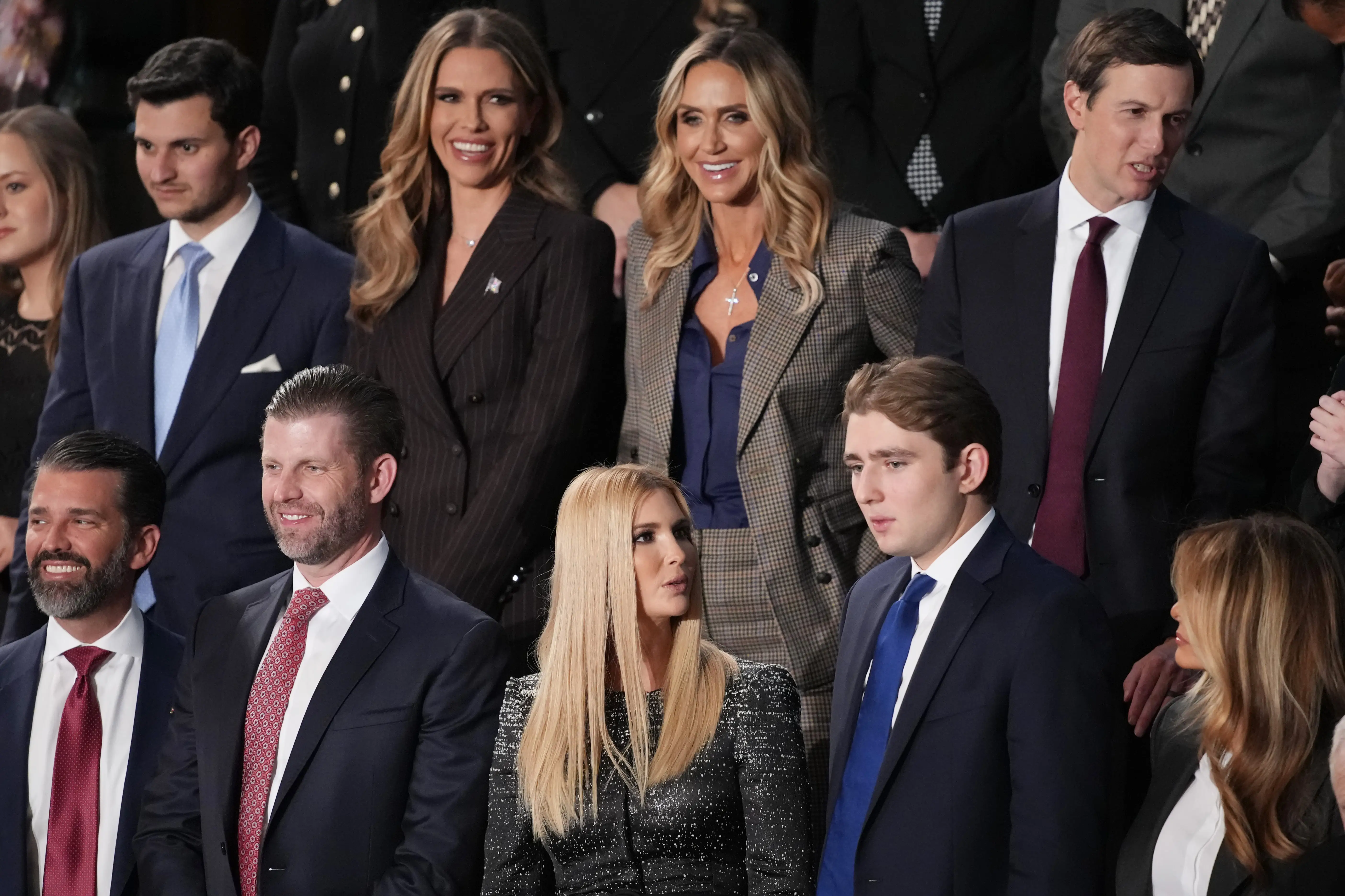 Members of the Trump family at the State of the Union.