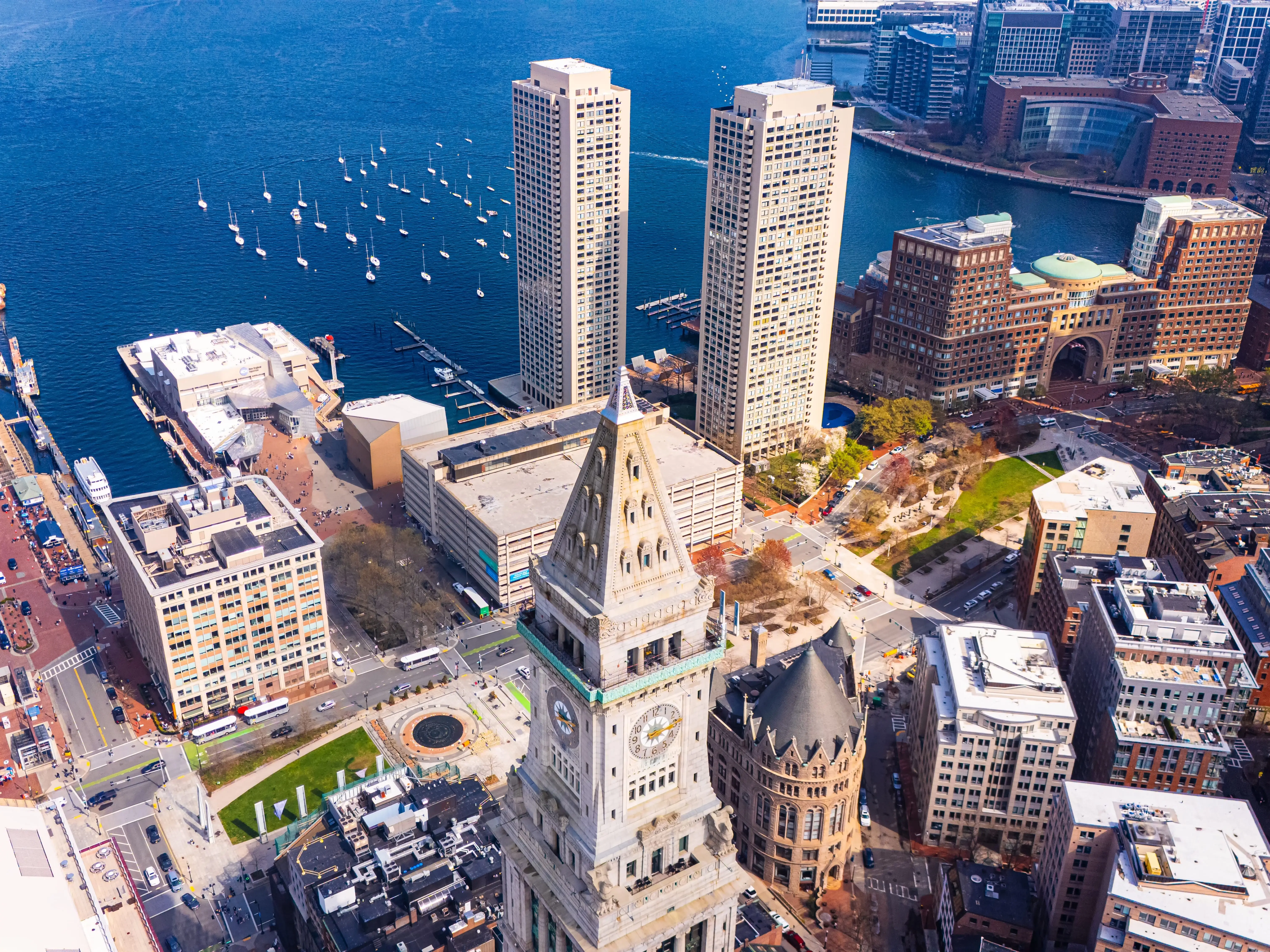 Buildings in Boston, Massachusetts.