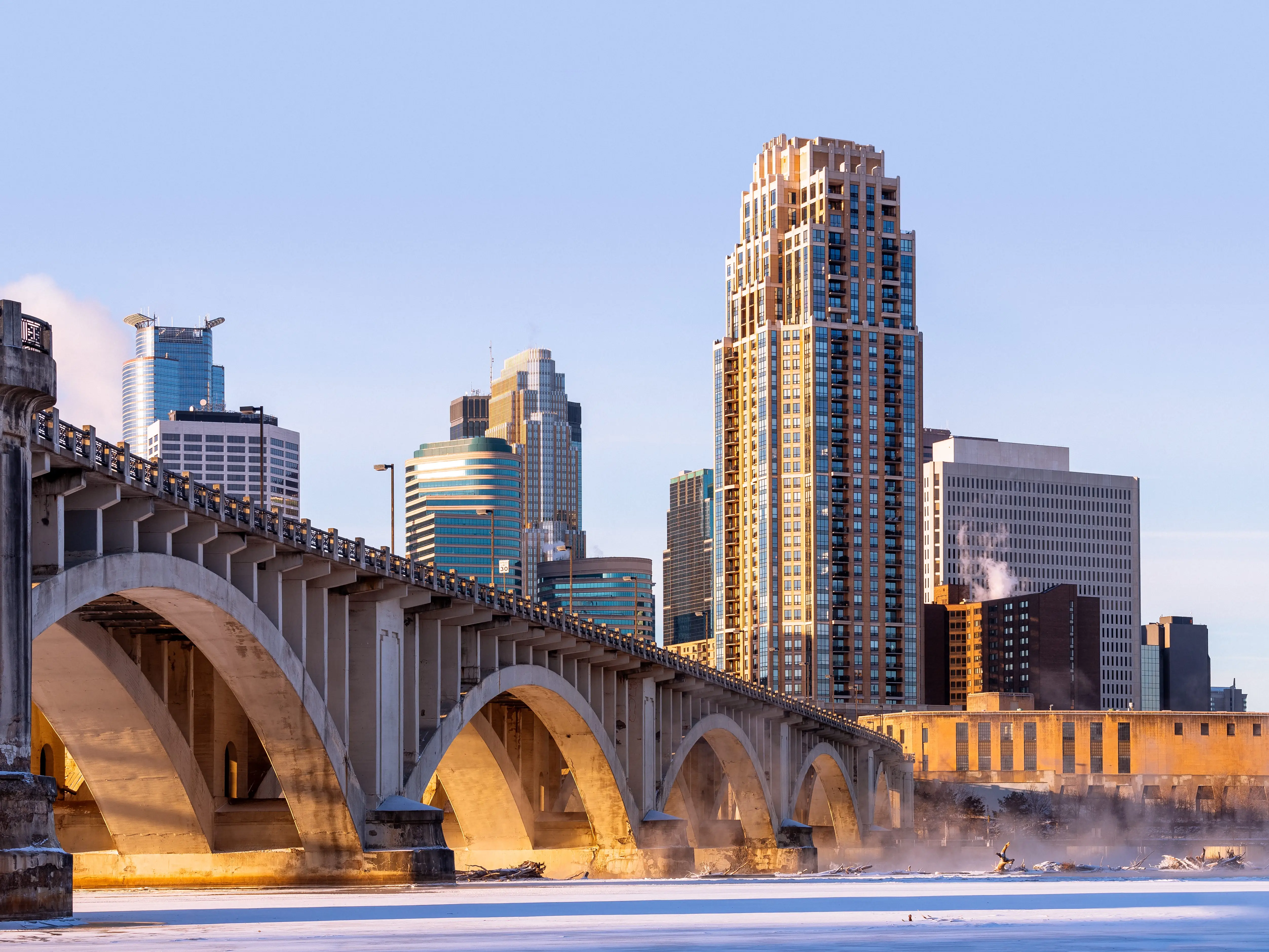 The Minneapolis skyline.