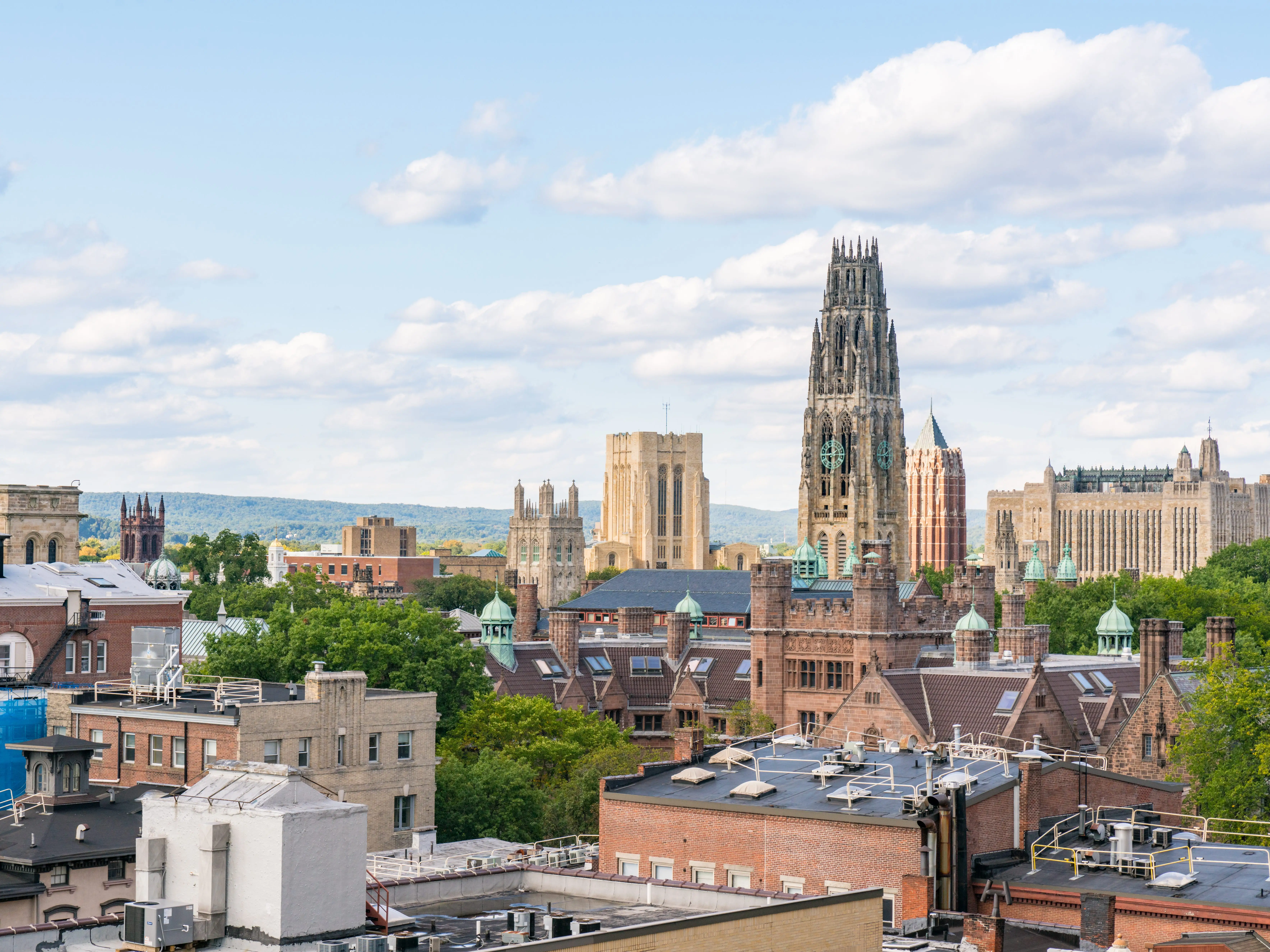 City skyline of New Haven, Connecticut