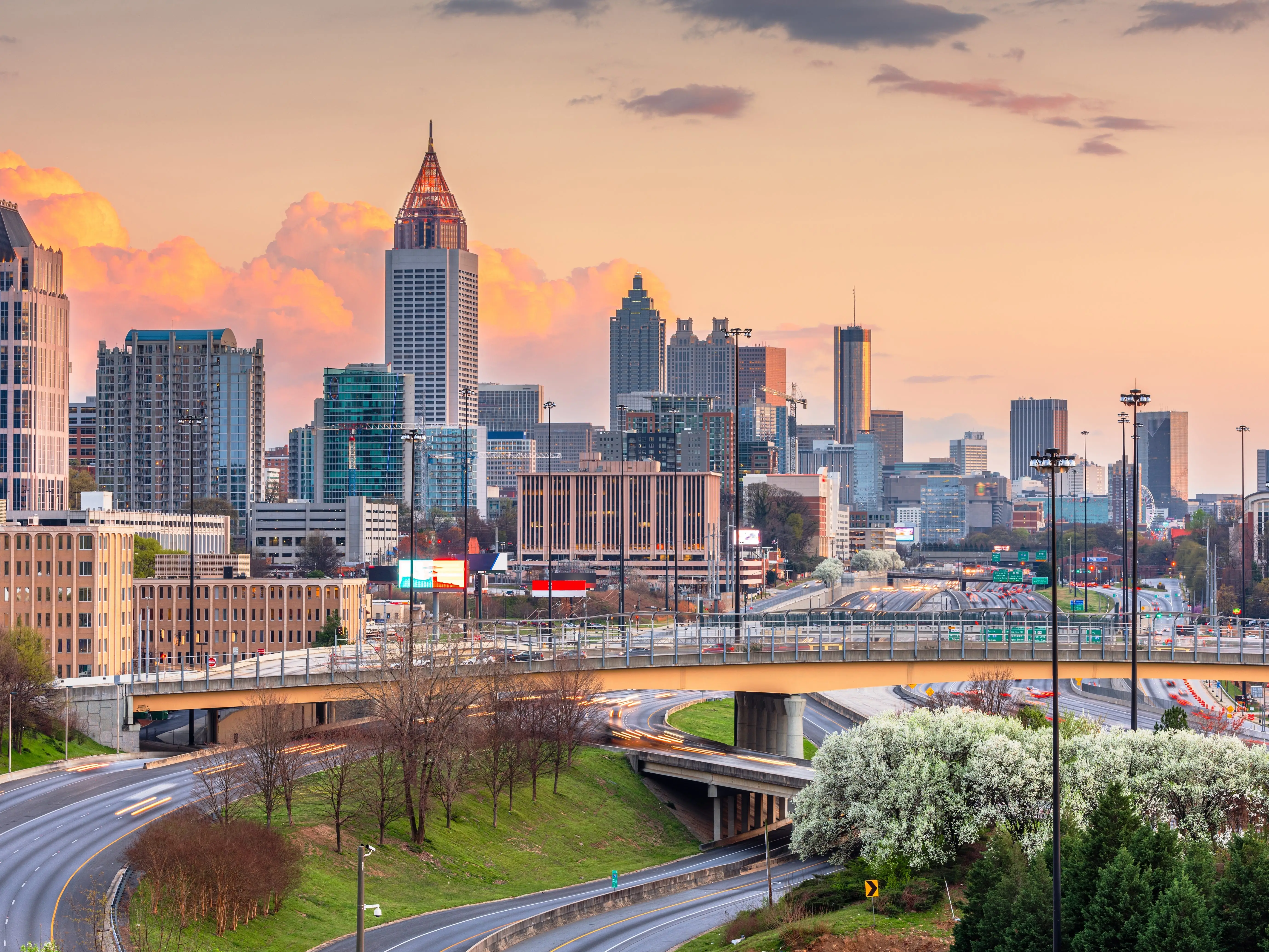 Skyline of Atlanta, Georgia.