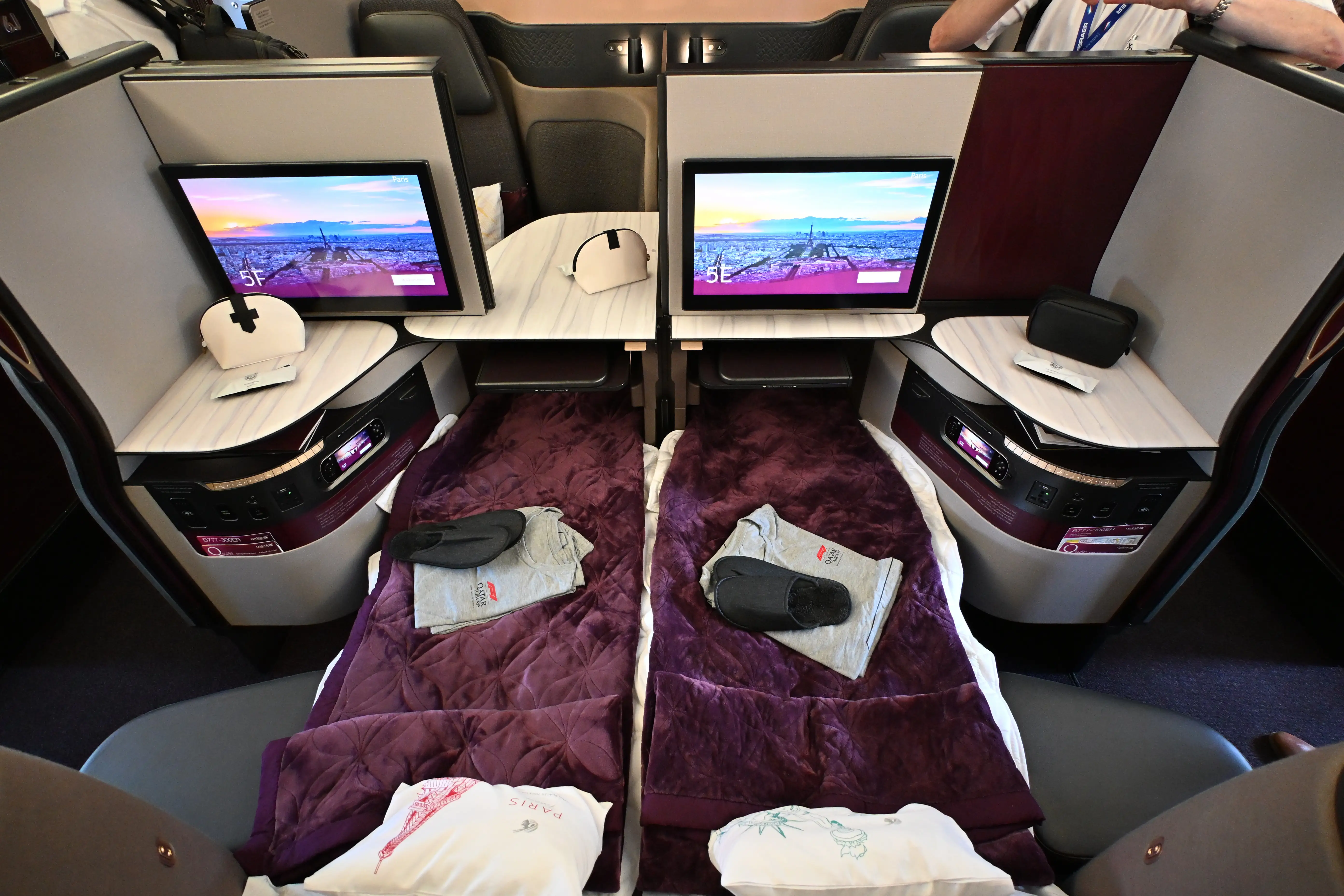 Qata's Qsuite bed.