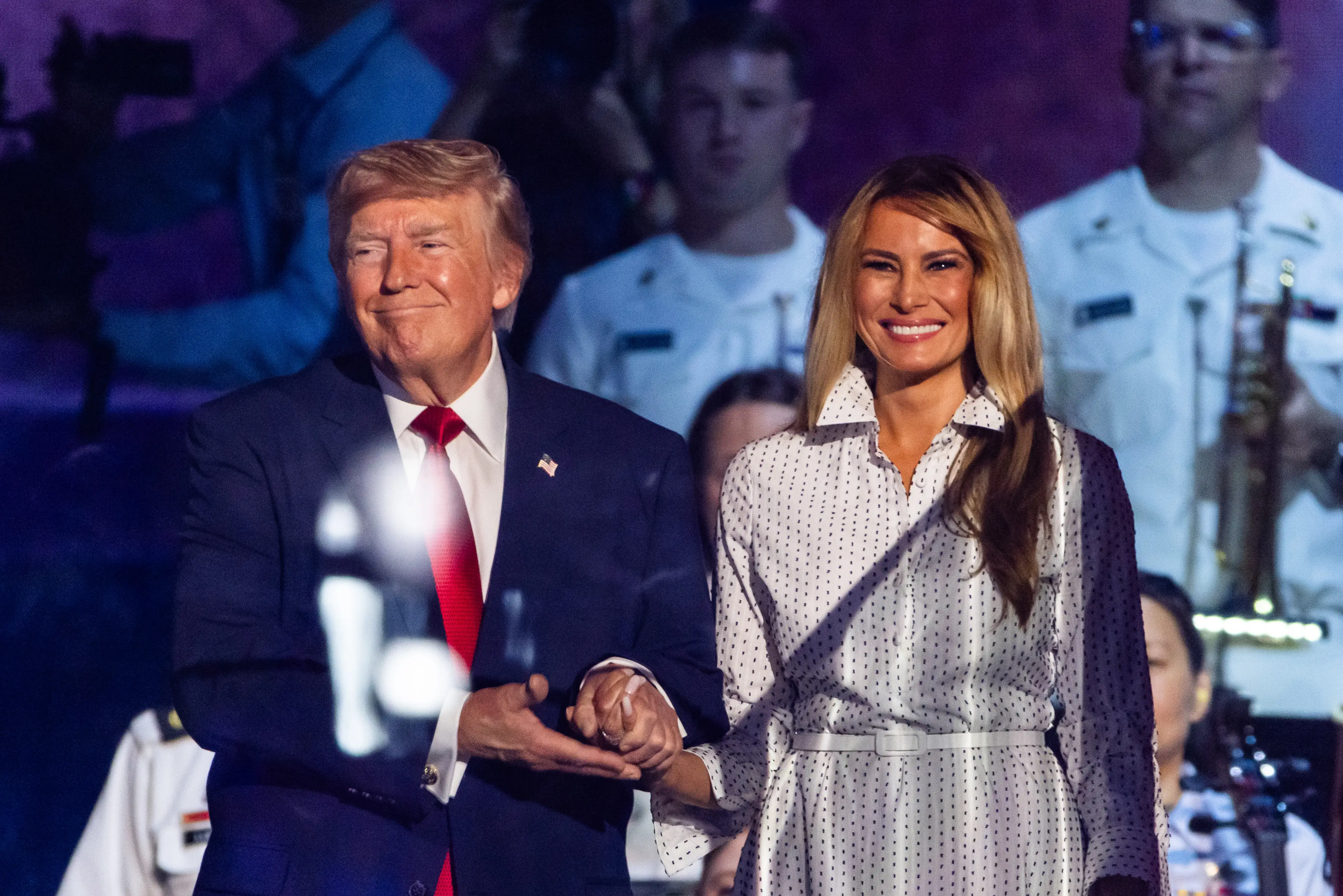 Donald Trump and Melania Trump at 