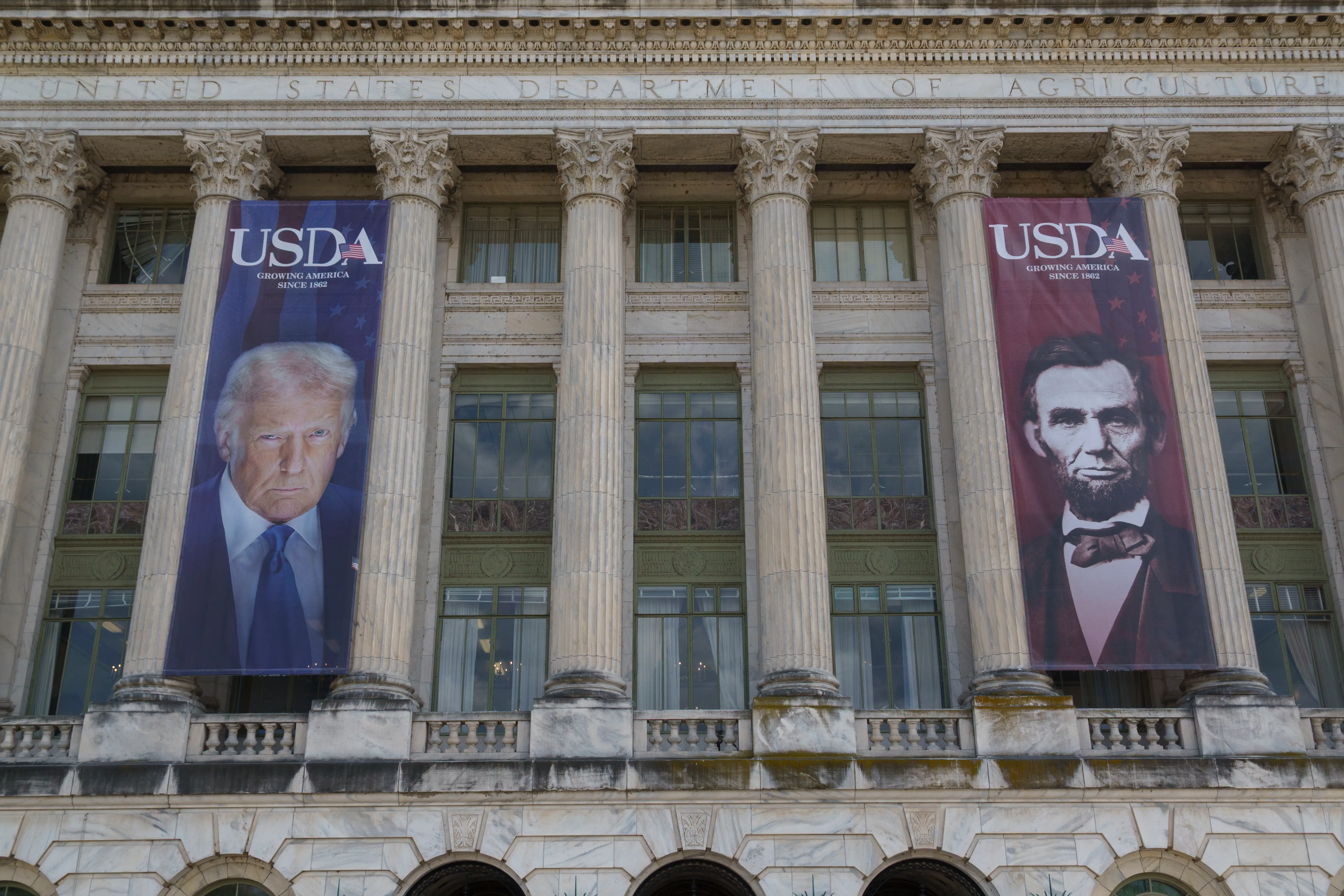 The US Department of Agriculture building.
