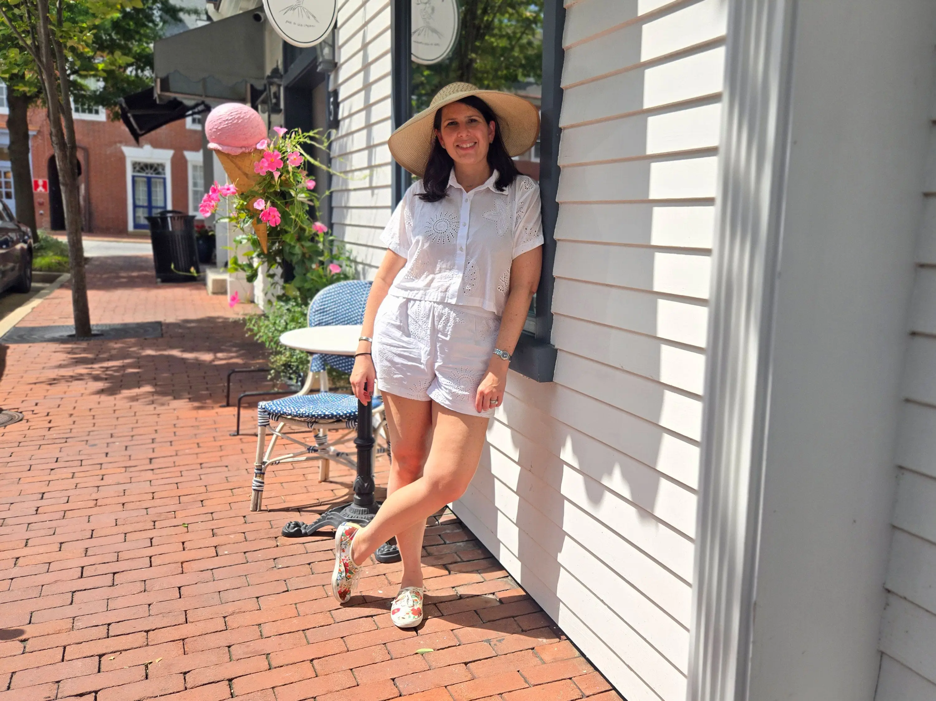 Leigh poses for a photo in downtown Easton.