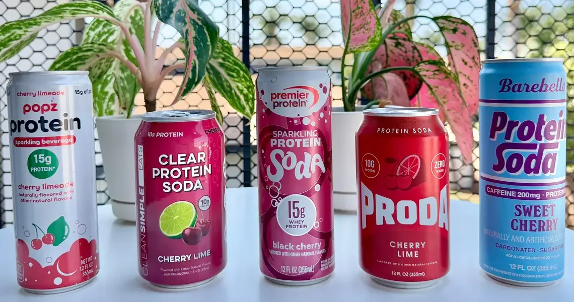 I tried 5 different protein sodas. One stood out for having the best flavor and highest protein content.