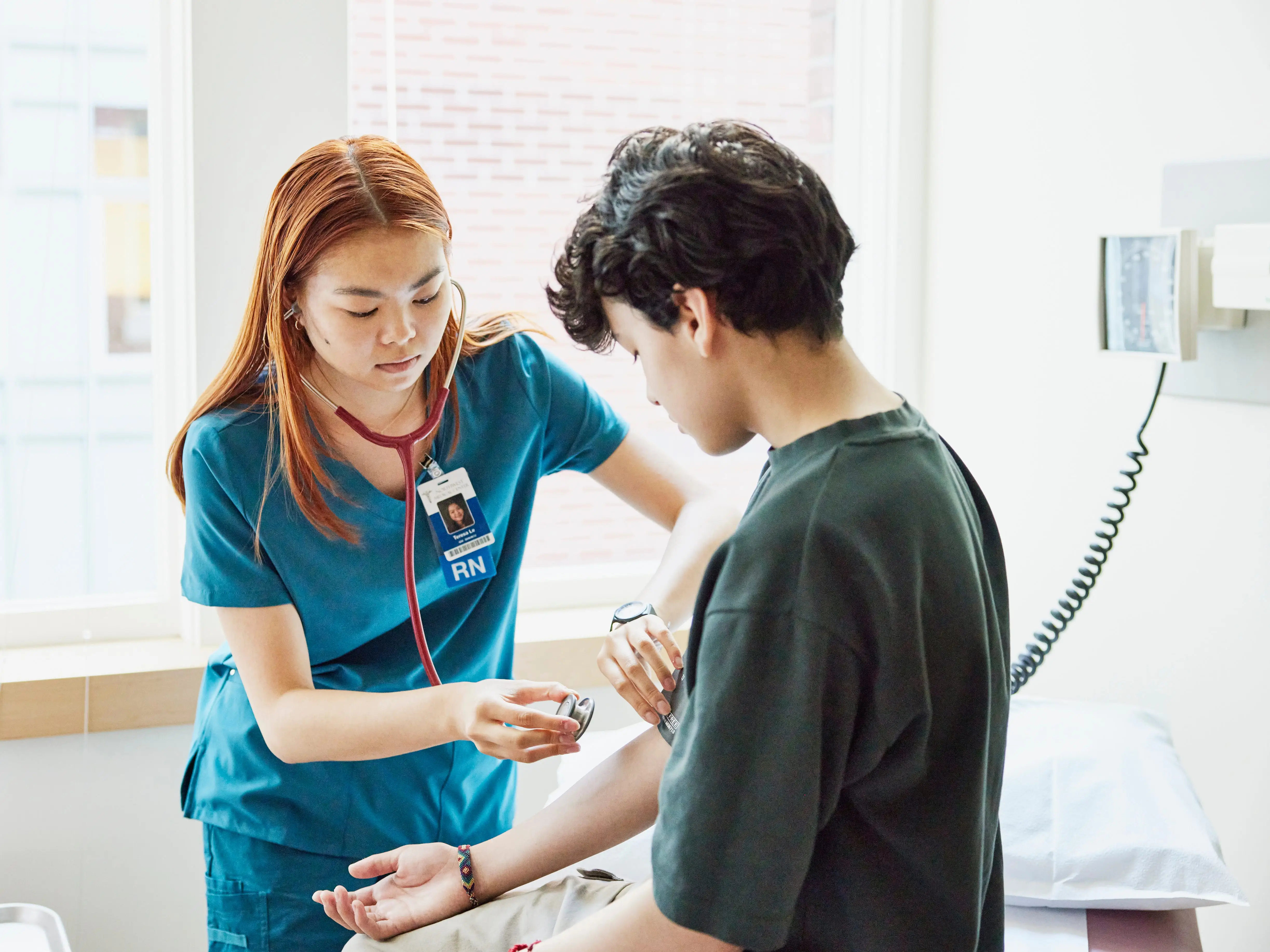 Nurse with a patient