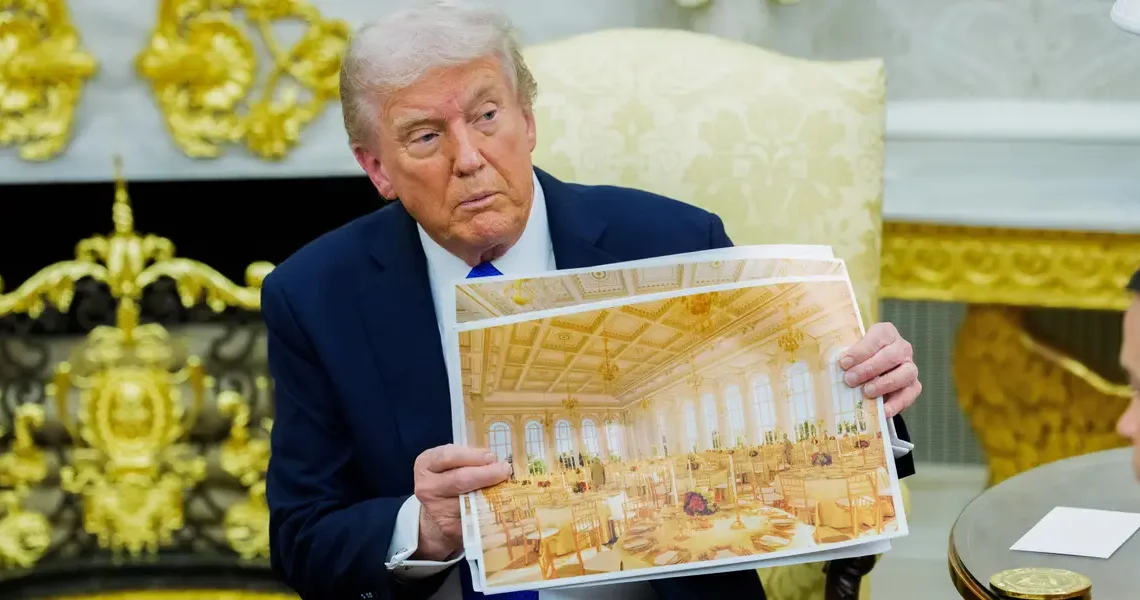 See the full timeline of Trump’s $400 million White House ballroom and military complex