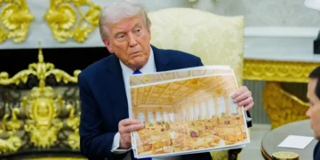 See the full timeline of Trump’s $400 million White House ballroom and military complex
