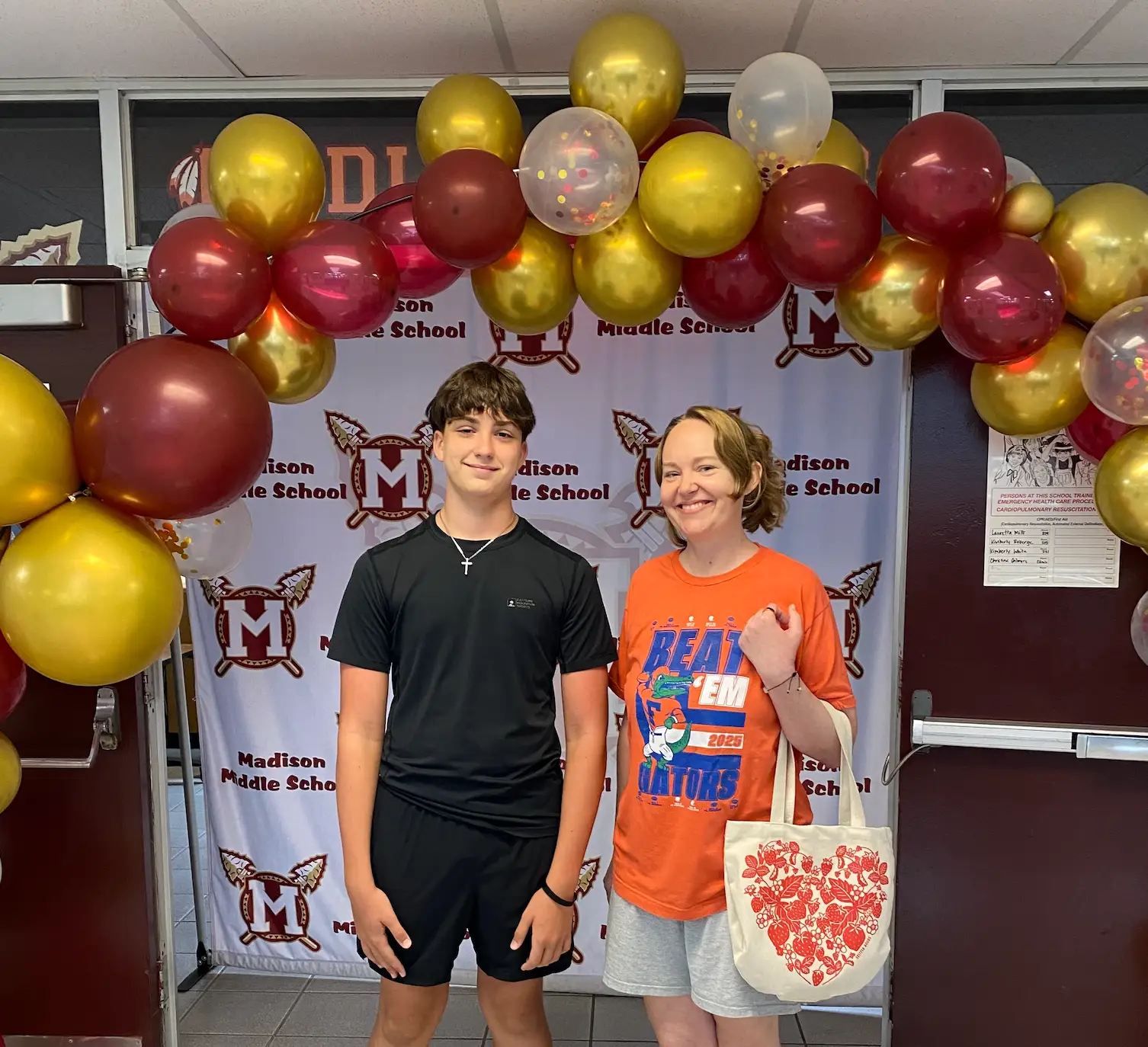 Mom and son photo