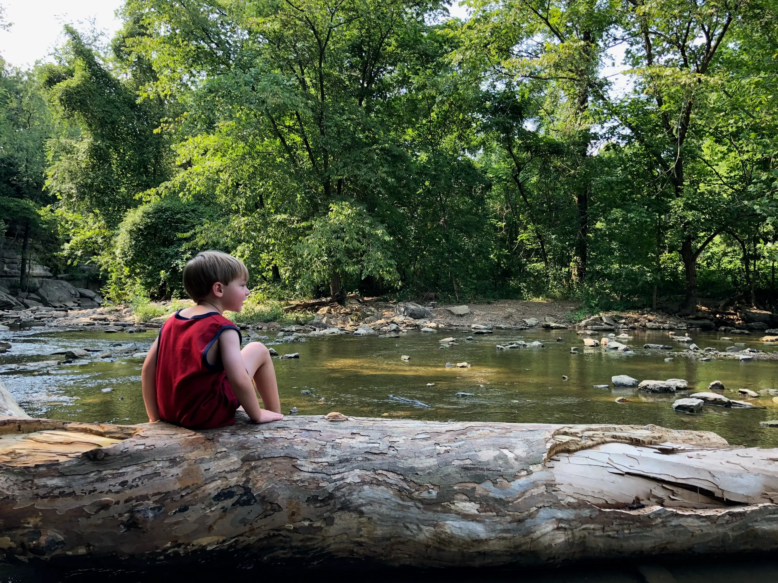 the author's son in Kentucky