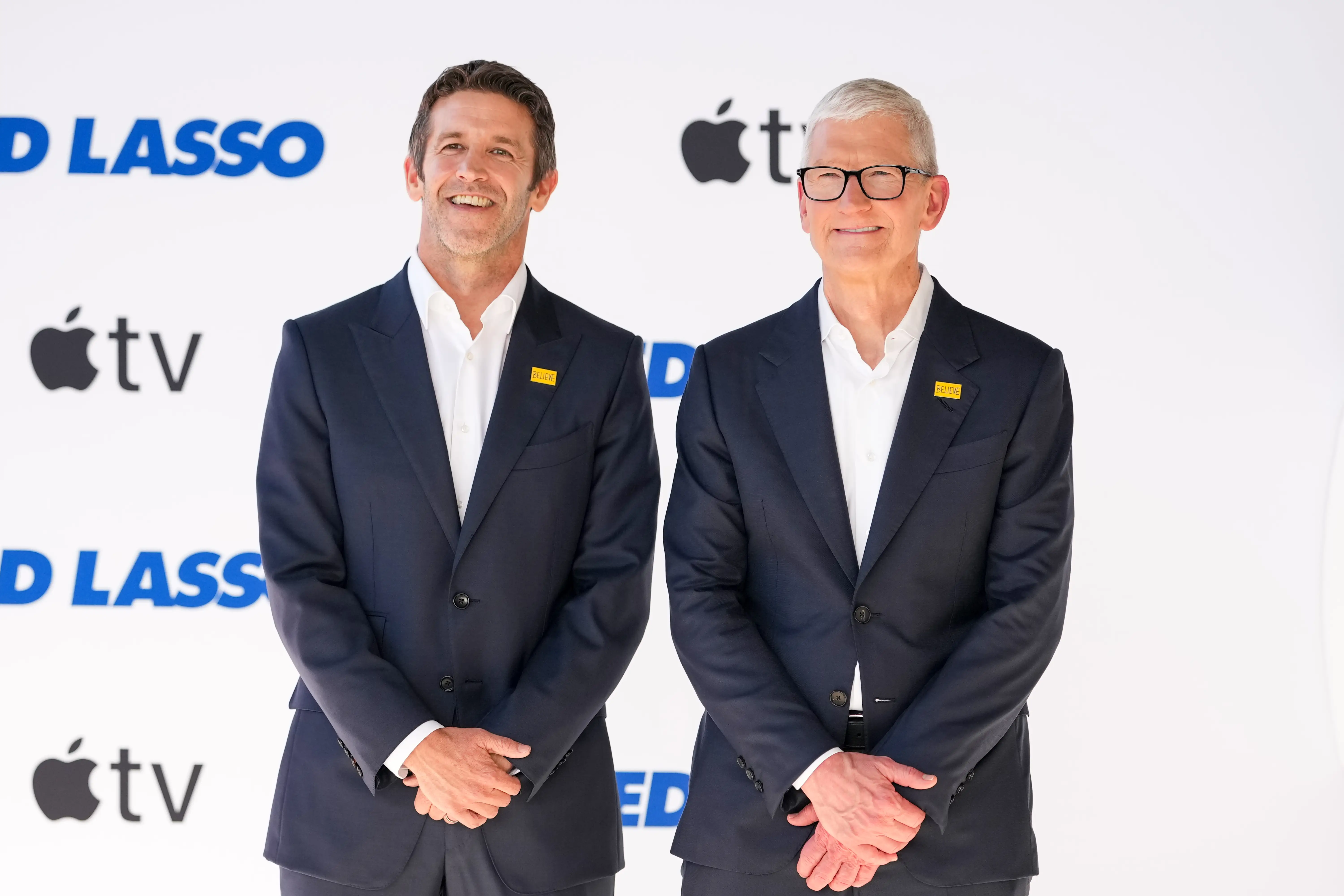 John Ternus and Tim Cook