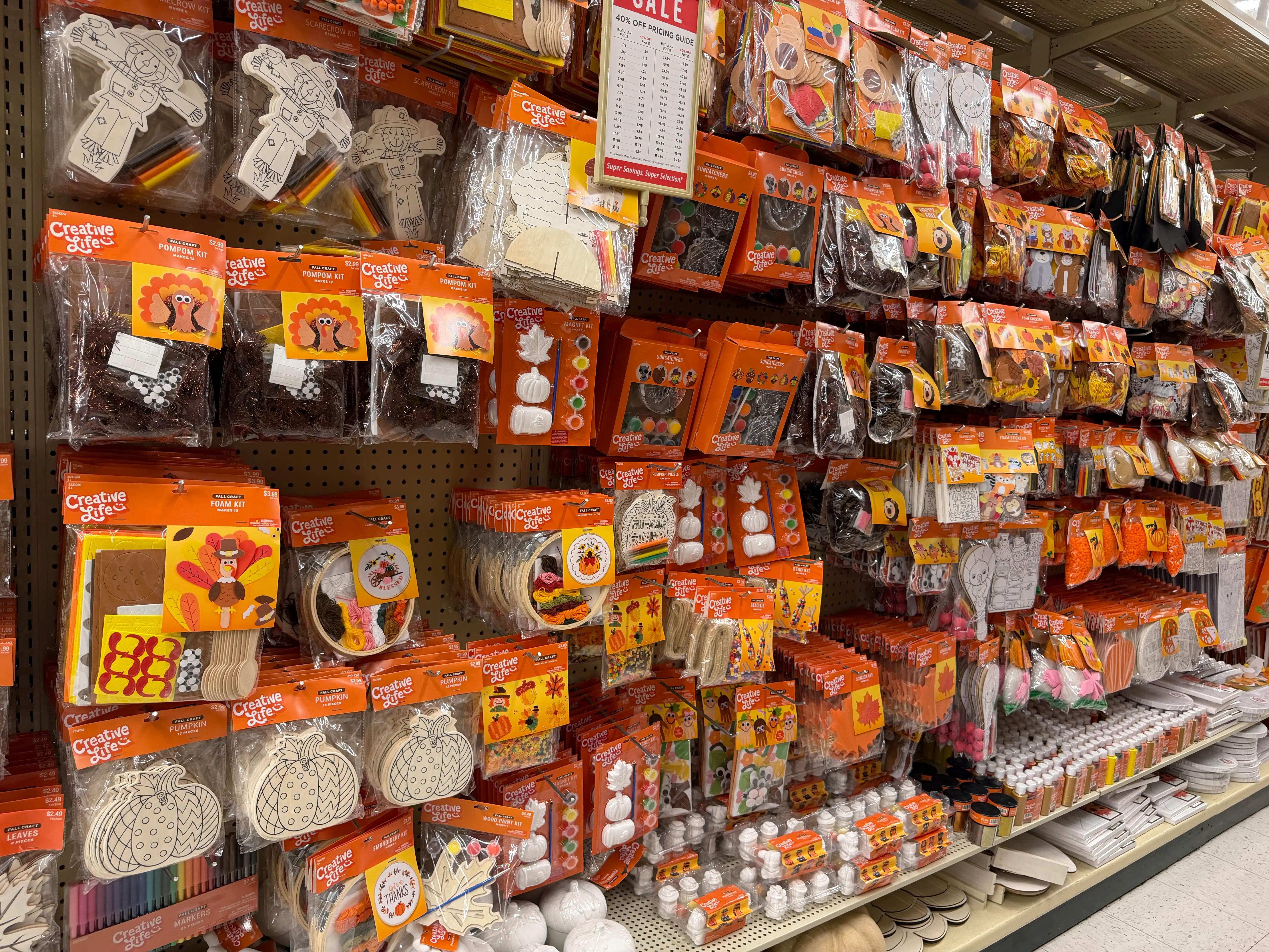 Fall crafts at Hobby Lobby