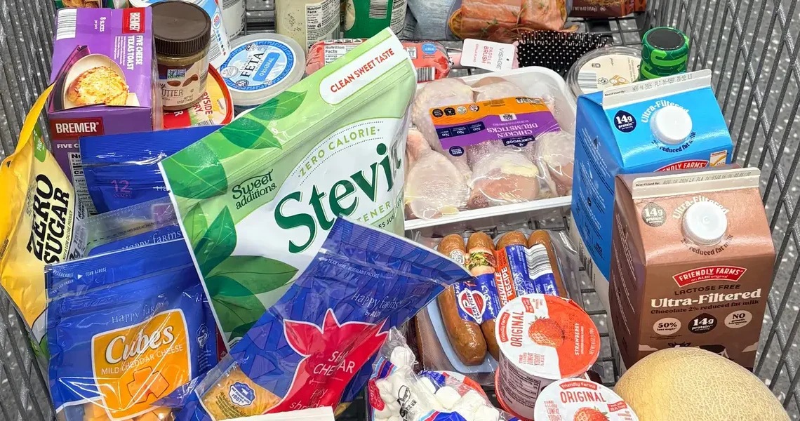 I feed 3 generations under one roof. My $100 Aldi grocery haul always includes these 10 items.