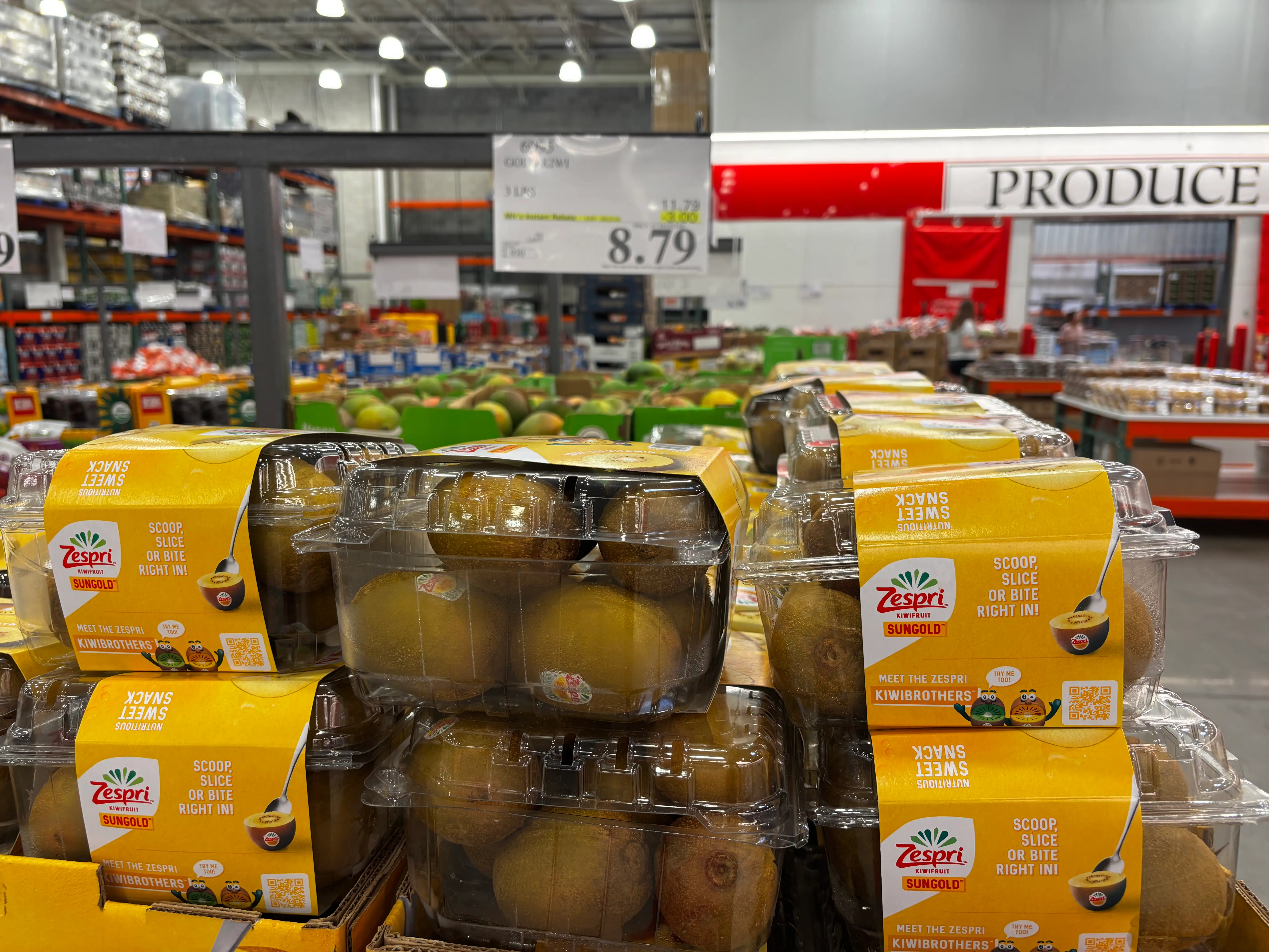 golden kiwis at Costco