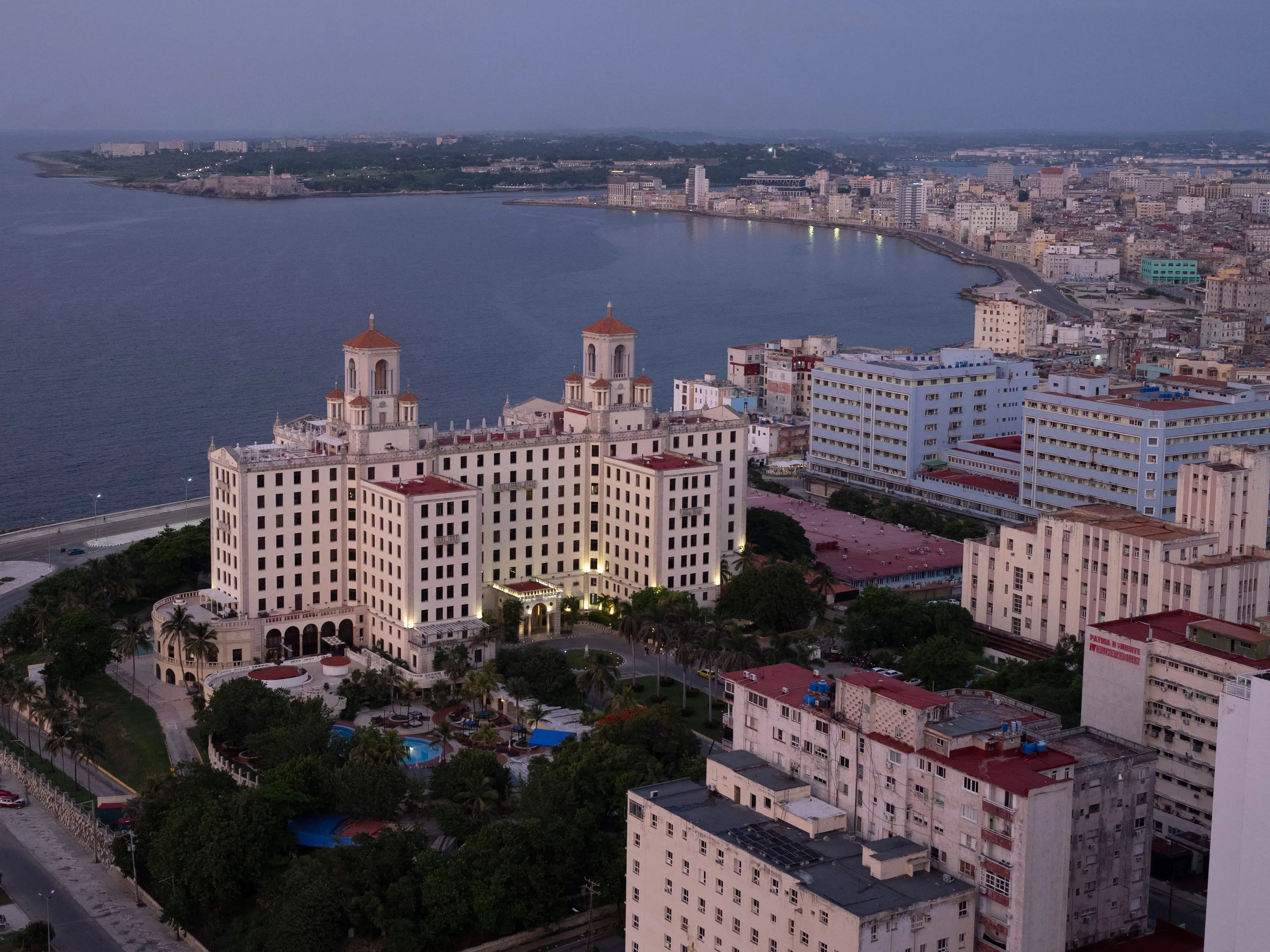 General view of Havana, including the Hotel Nacional, on June 21, 2026.