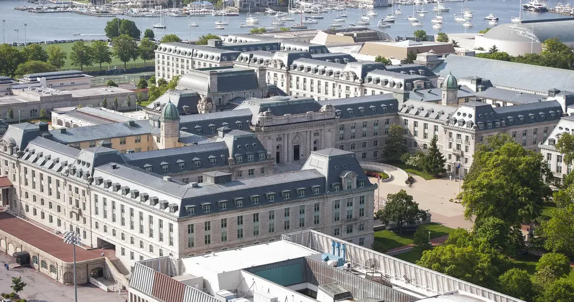 Inside the world’s largest college dorm, a 1.4 million-square-foot Naval Academy building with over 4,600 beds and its own ZIP code