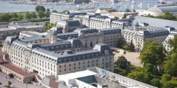 Inside the world’s largest college dorm, a 1.4 million-square-foot Naval Academy building with over 4,600 beds and its own ZIP code