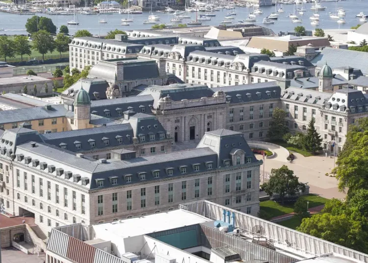 Inside the world’s largest college dorm, a 1.4 million-square-foot Naval Academy building with over 4,600 beds and its own ZIP code