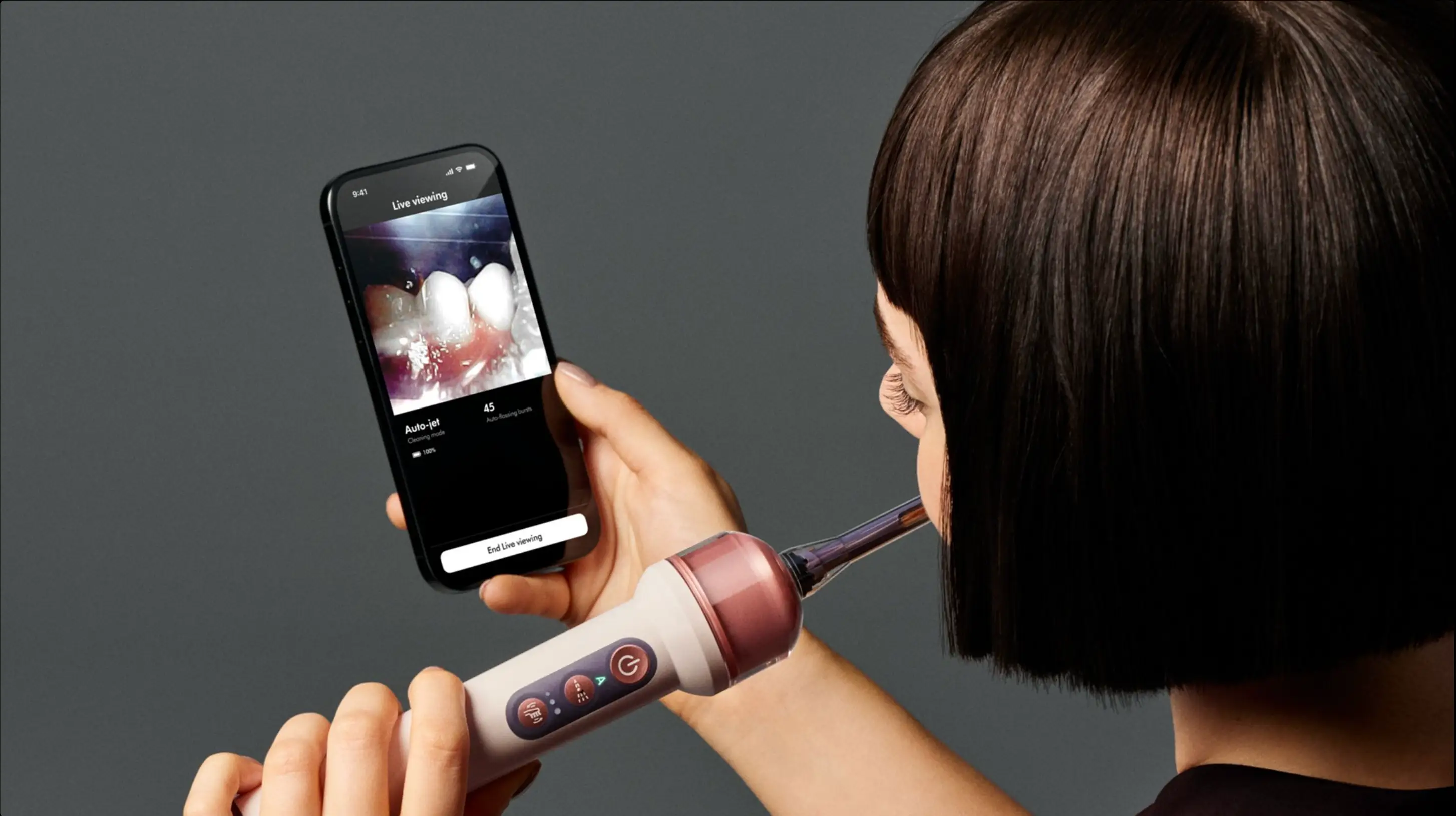 The Dyson CameraJet toothbrush and flosser