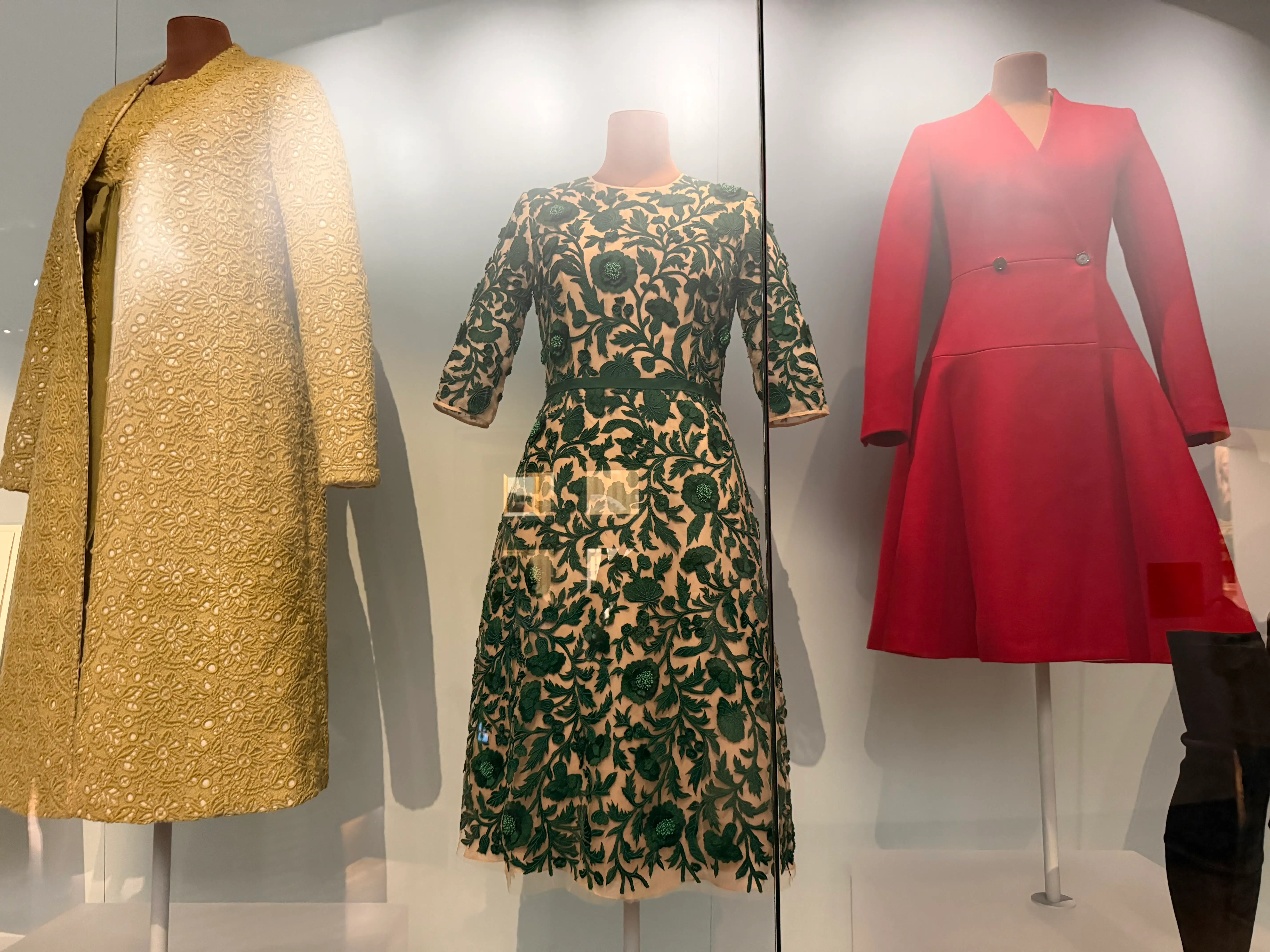 Michelle Obama Naeem Khan dress on display at the Obama Presidential Center in Chicago