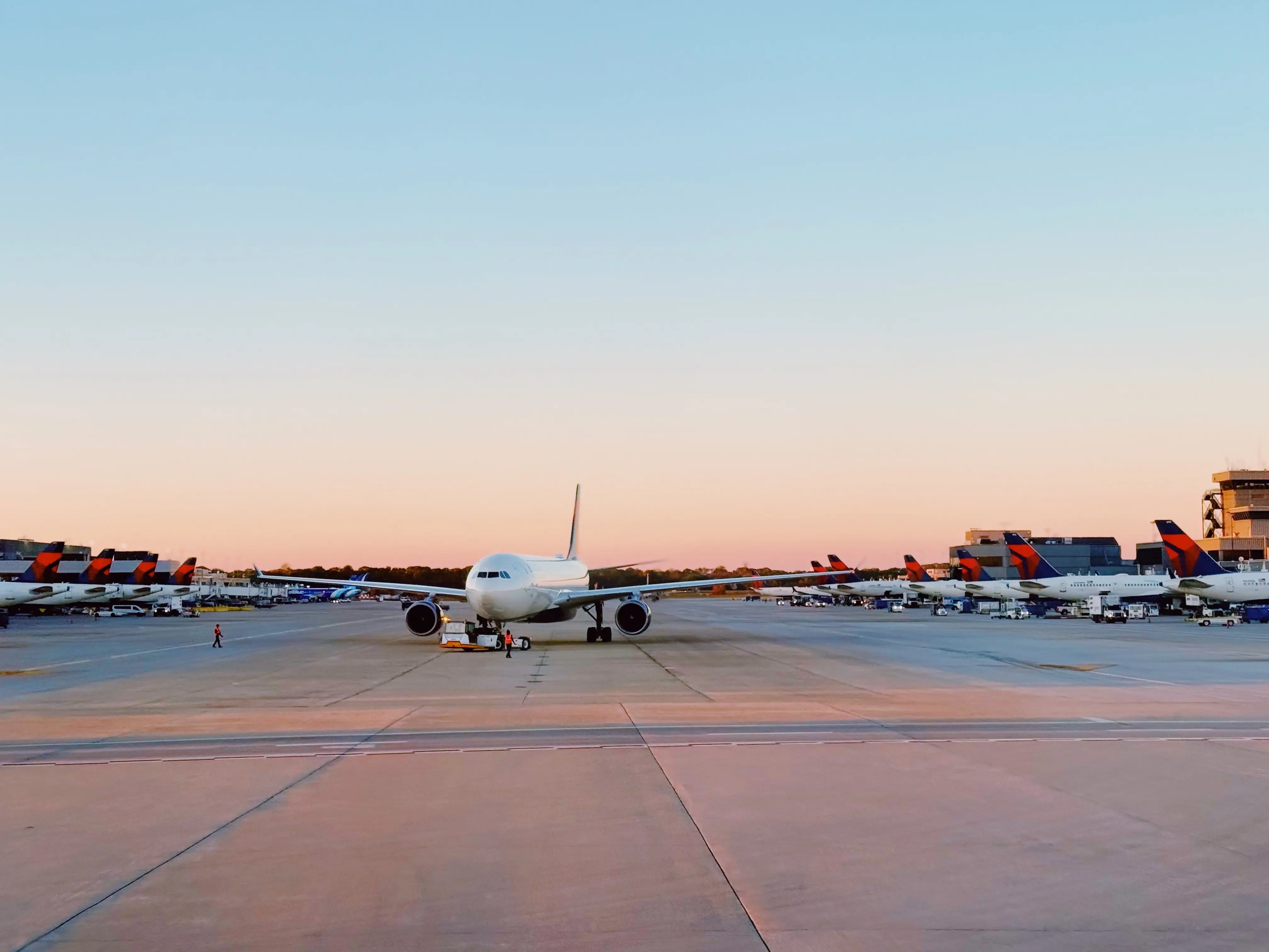 Planes on tarmac