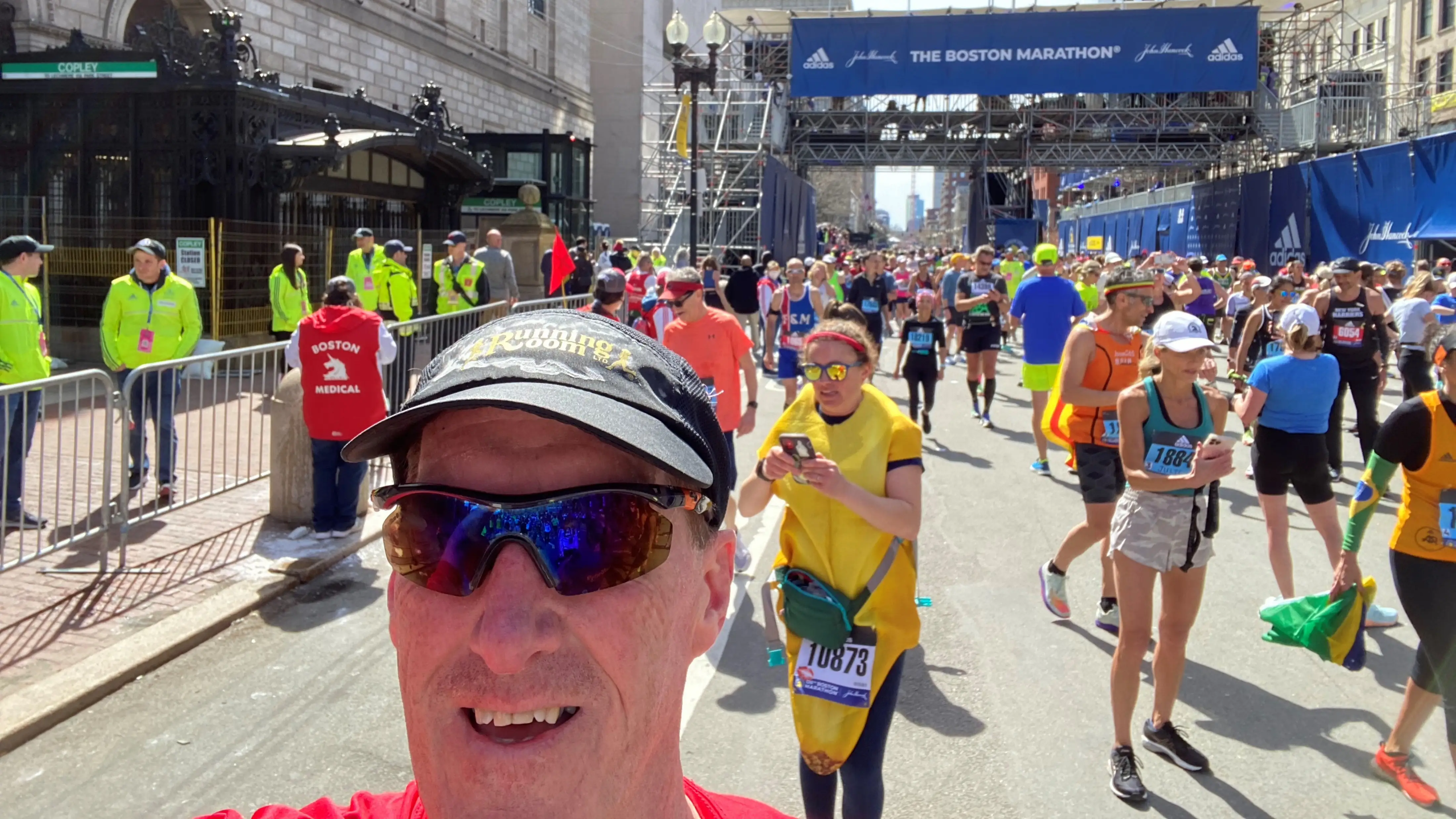 David Boyce at the Boston Marathon