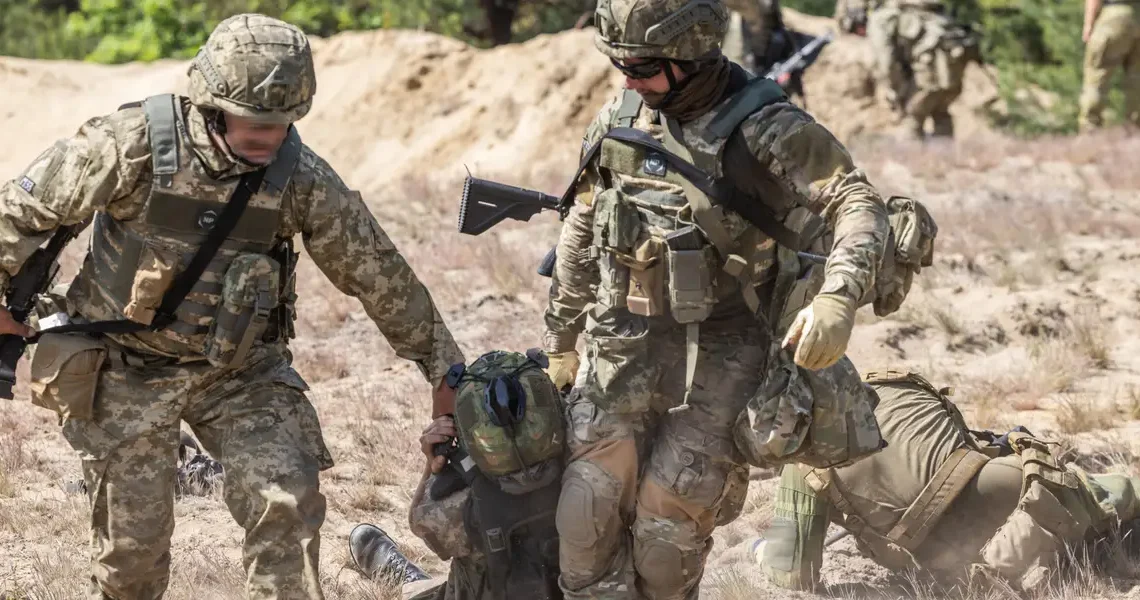 At this NATO training camp, the aim is to train the Ukrainians who can then turn around and train everyone else