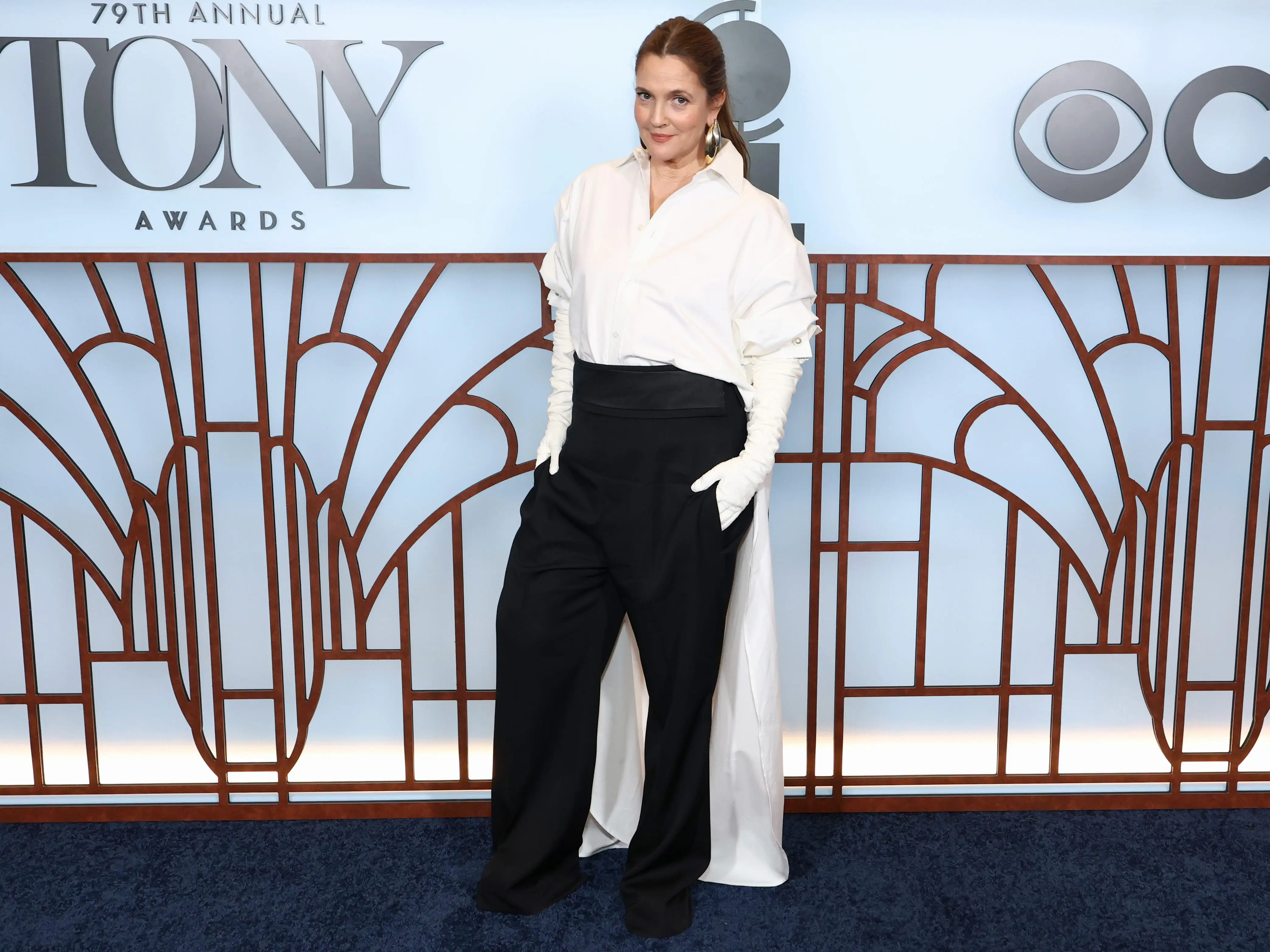 Drew Barrymore at the 2026 Tony Awards.