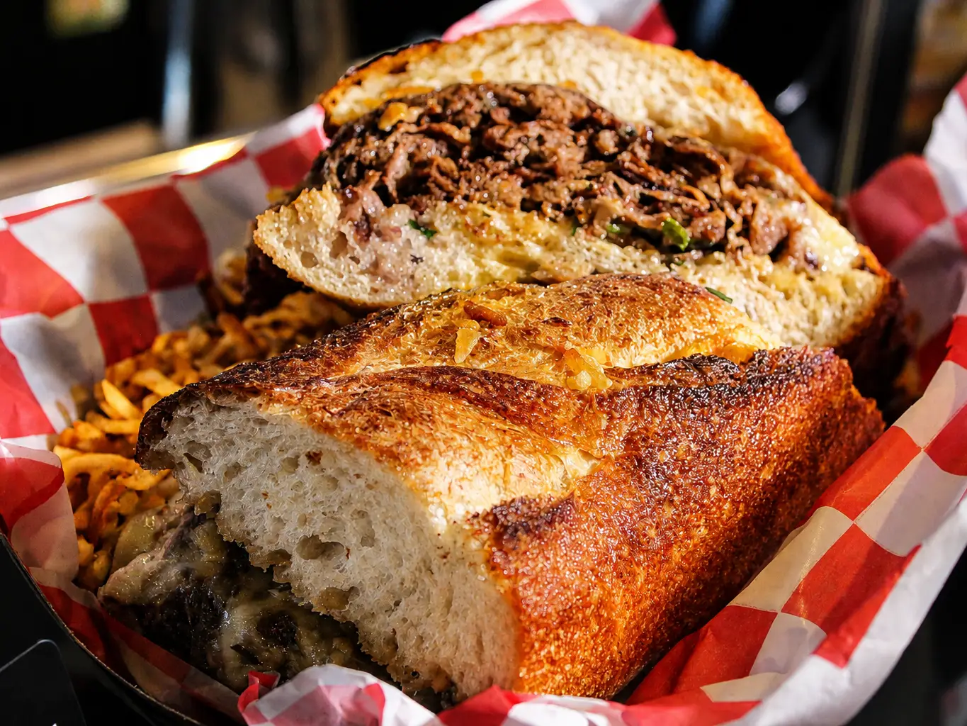 salt hanks french dip sandwich
