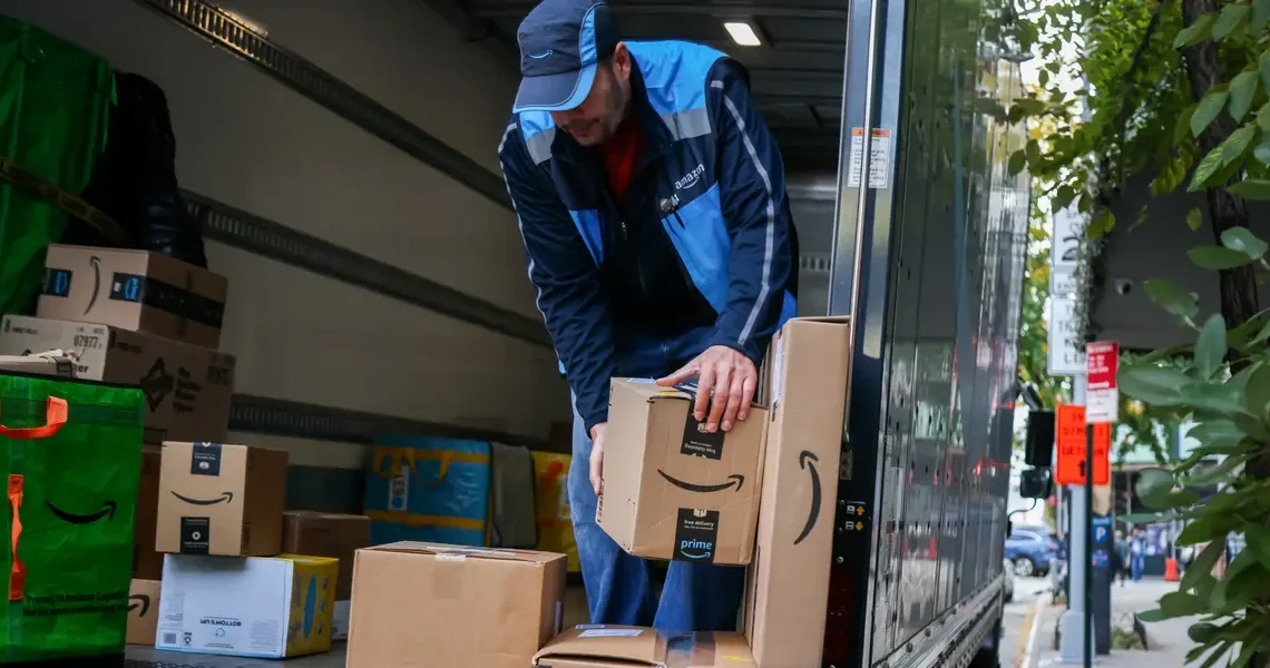 Amazon projects it’s on track to deliver nearly 90% of its own US packages