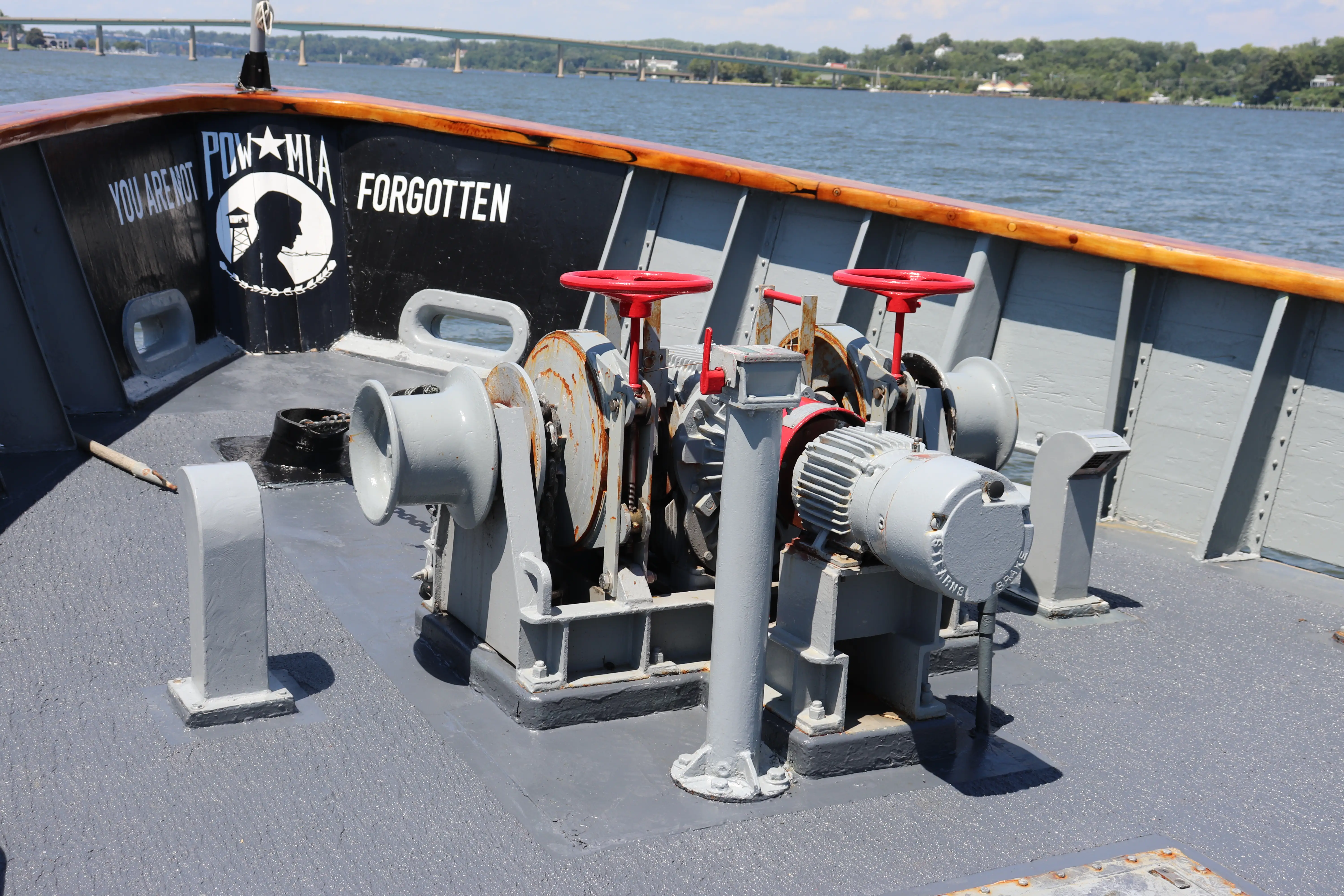 A wildcat used for anchoring on board YP 700.