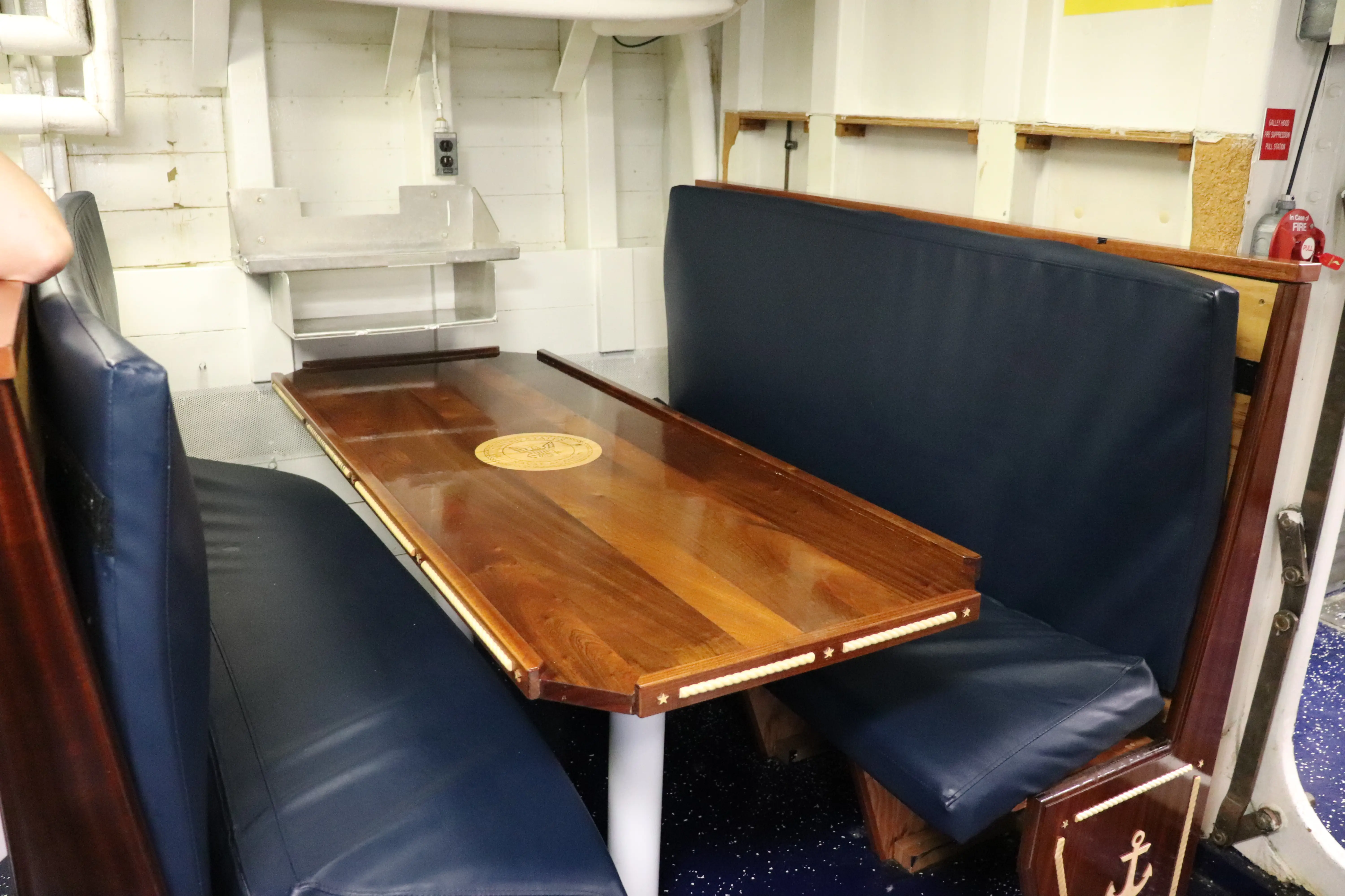 Seating below deck on YP 700.