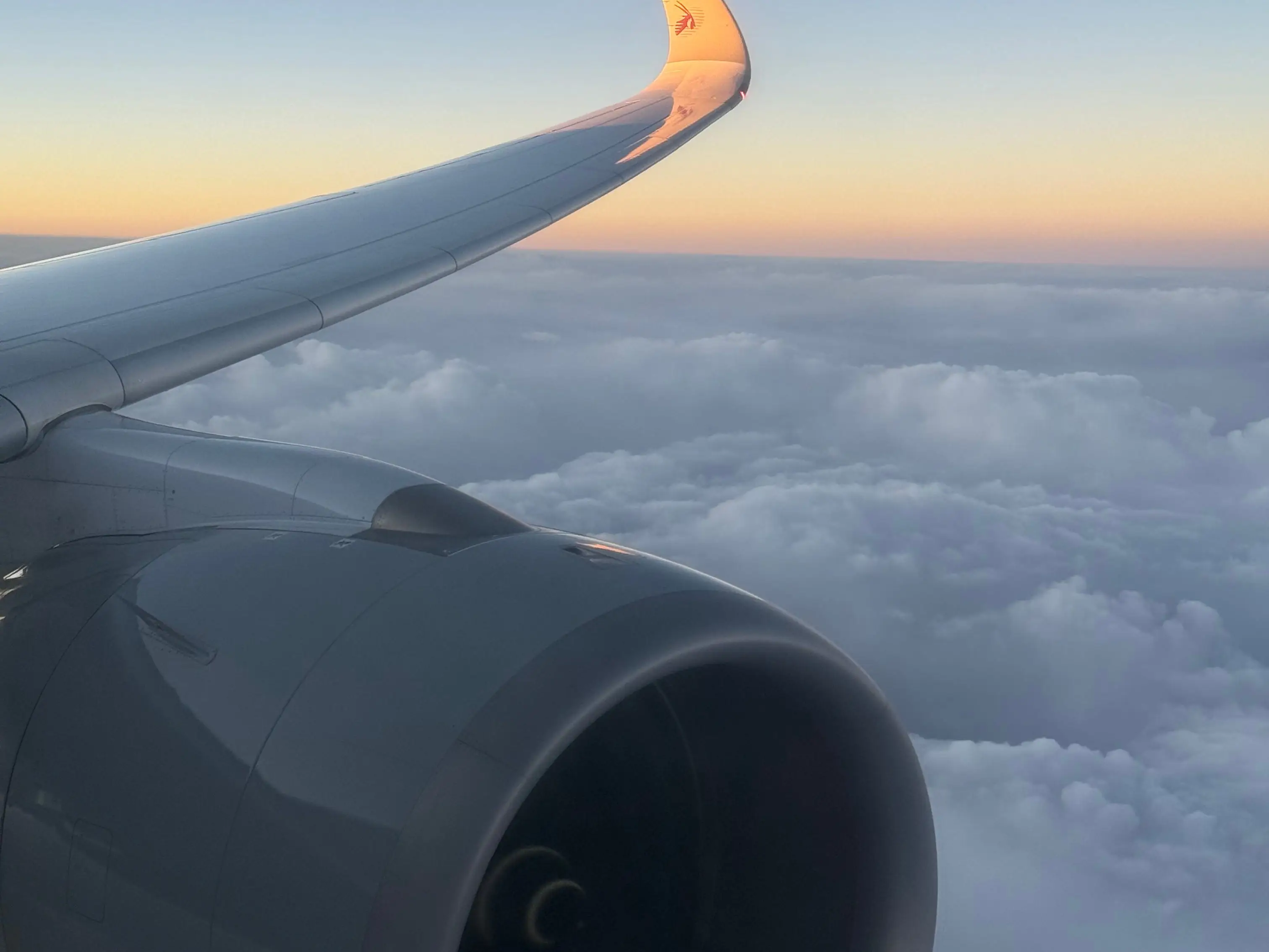 A picture of the Qatar A350 engine.