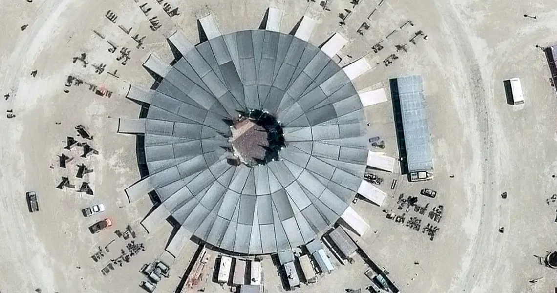 Burning Man 2026: Satellite images show how the Nevada desert transforms into Black Rock City