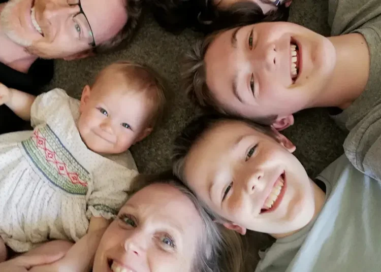 My partner and I had 4 boys between us. Our surprise daughter brought our blended families together.