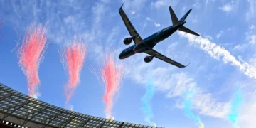 2 planes came shockingly close to crashing into a stadium on live TV. Now investigators are probing the incident.