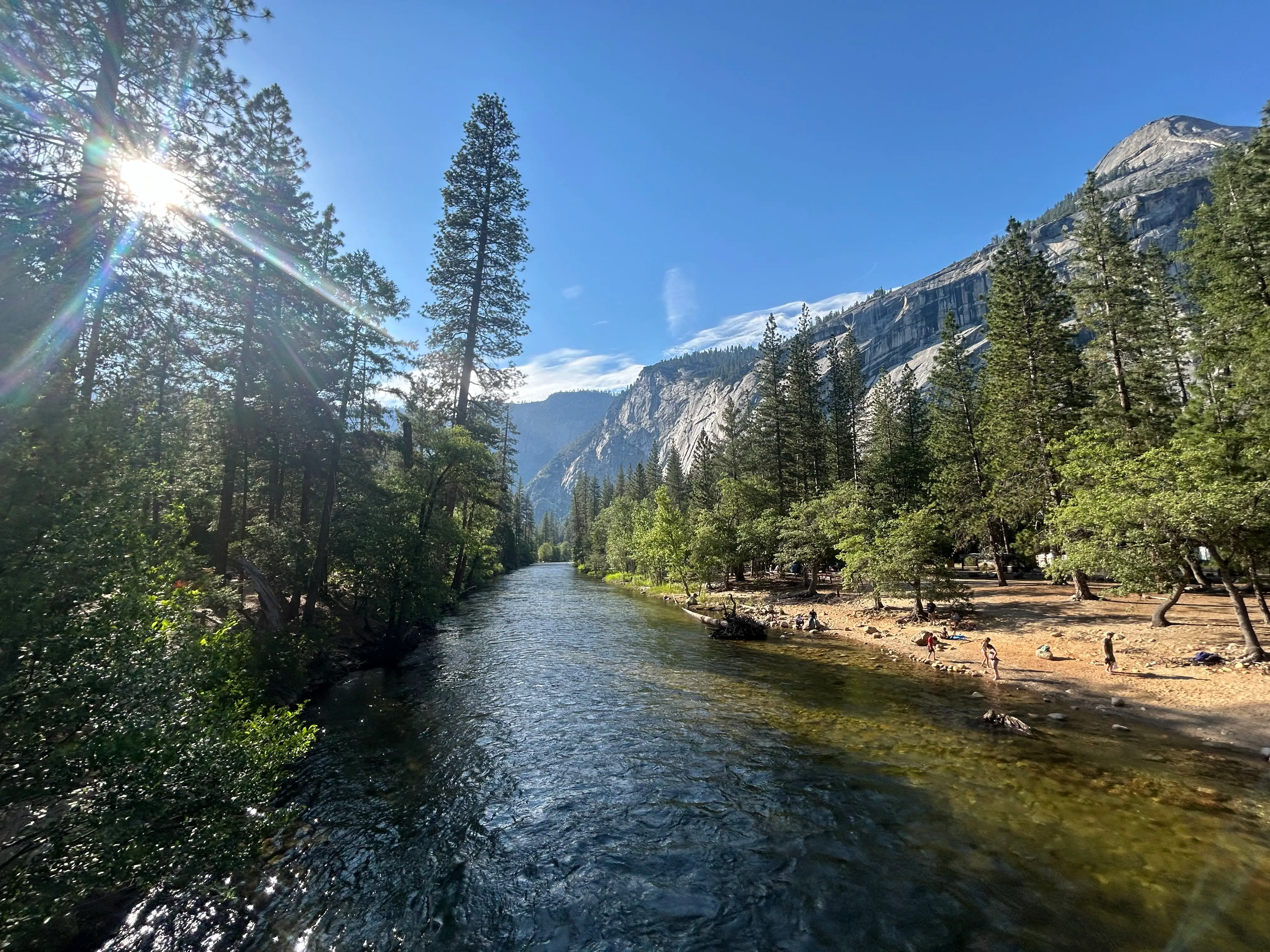 View of water, mountains