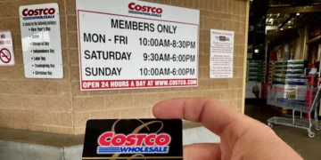 Most national retailers close on 2 holidays. Costco shuts down for 7.