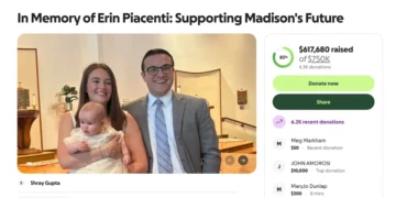 A GoFundMe raises more than $600,000 for newborn daughter of BofA employee Erin Piacenti killed in Times Square stabbing