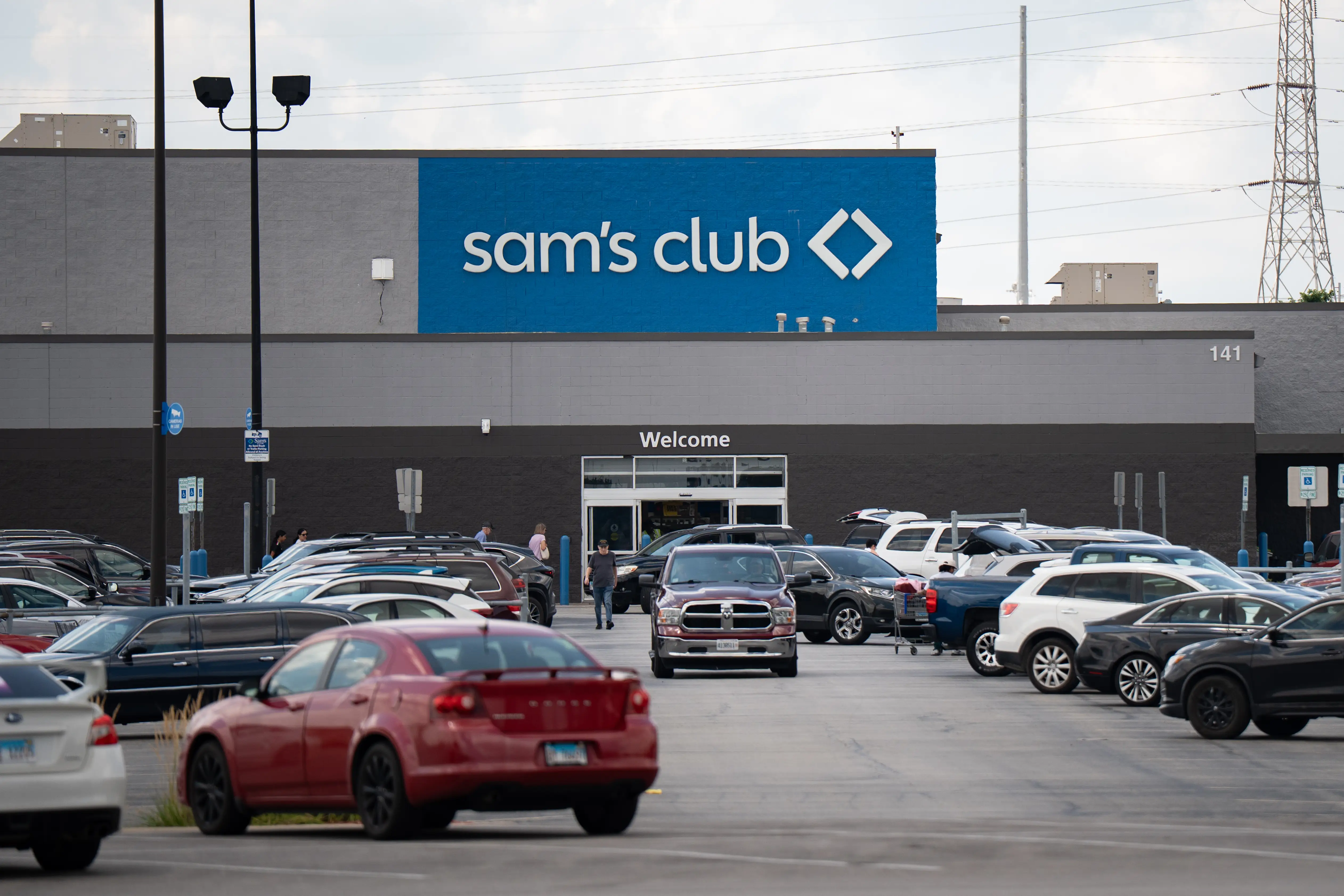 A Sam's Club store with logo sign is seen in Chicago, Illinois, United States, on August 3, 2026.