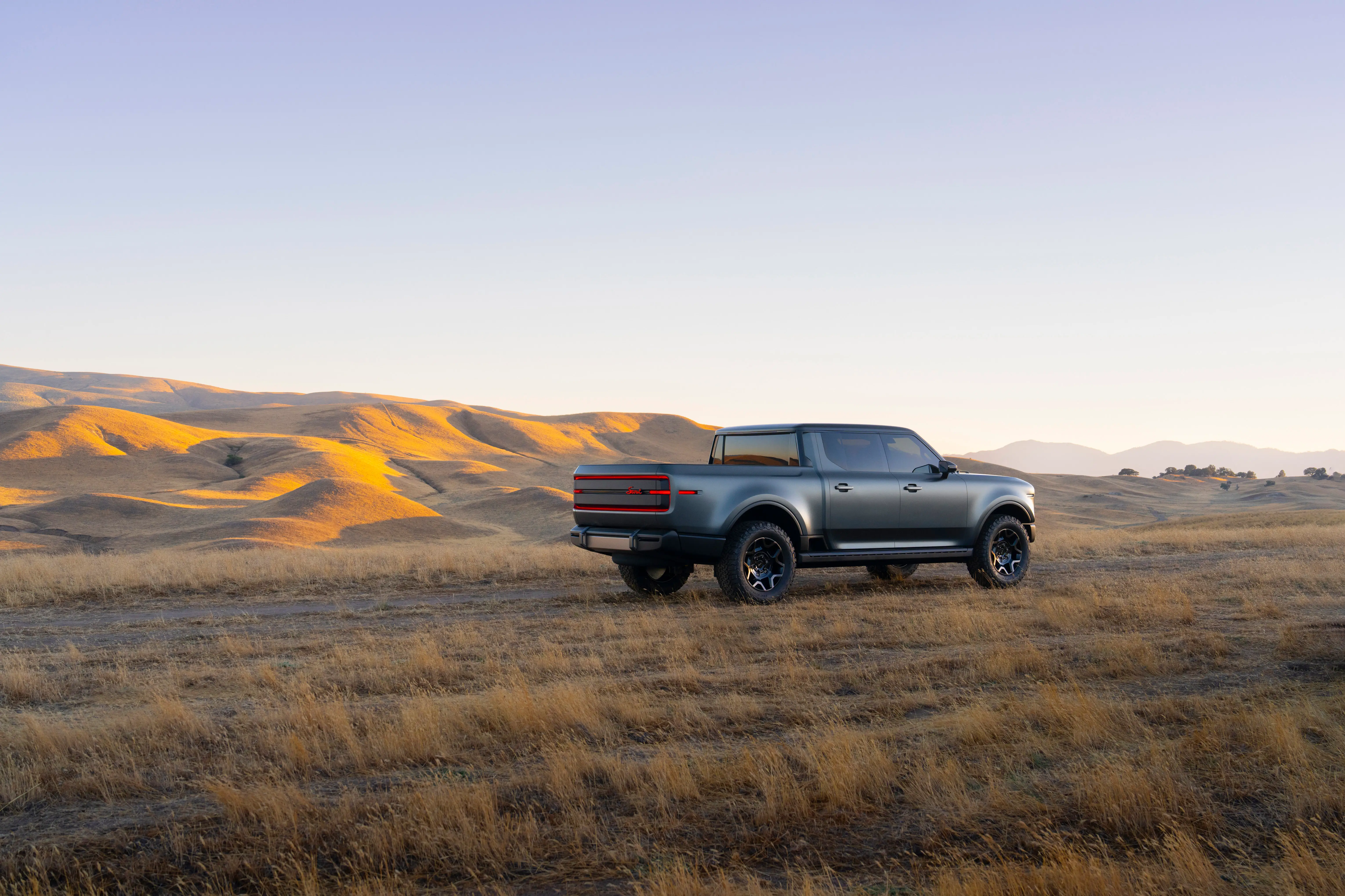 A Scout Terra pickup truck.